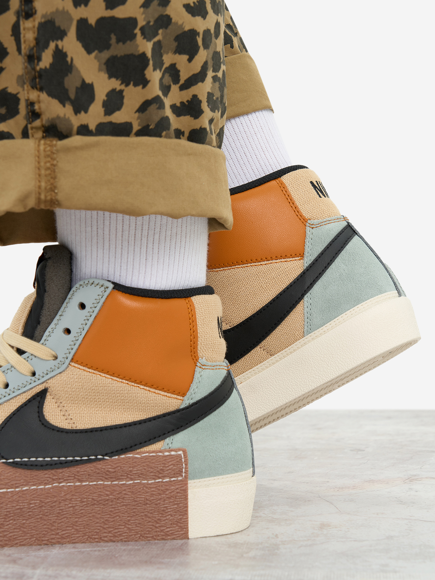 фото Кеды мужские nike blazer mid pro club, оранжевый