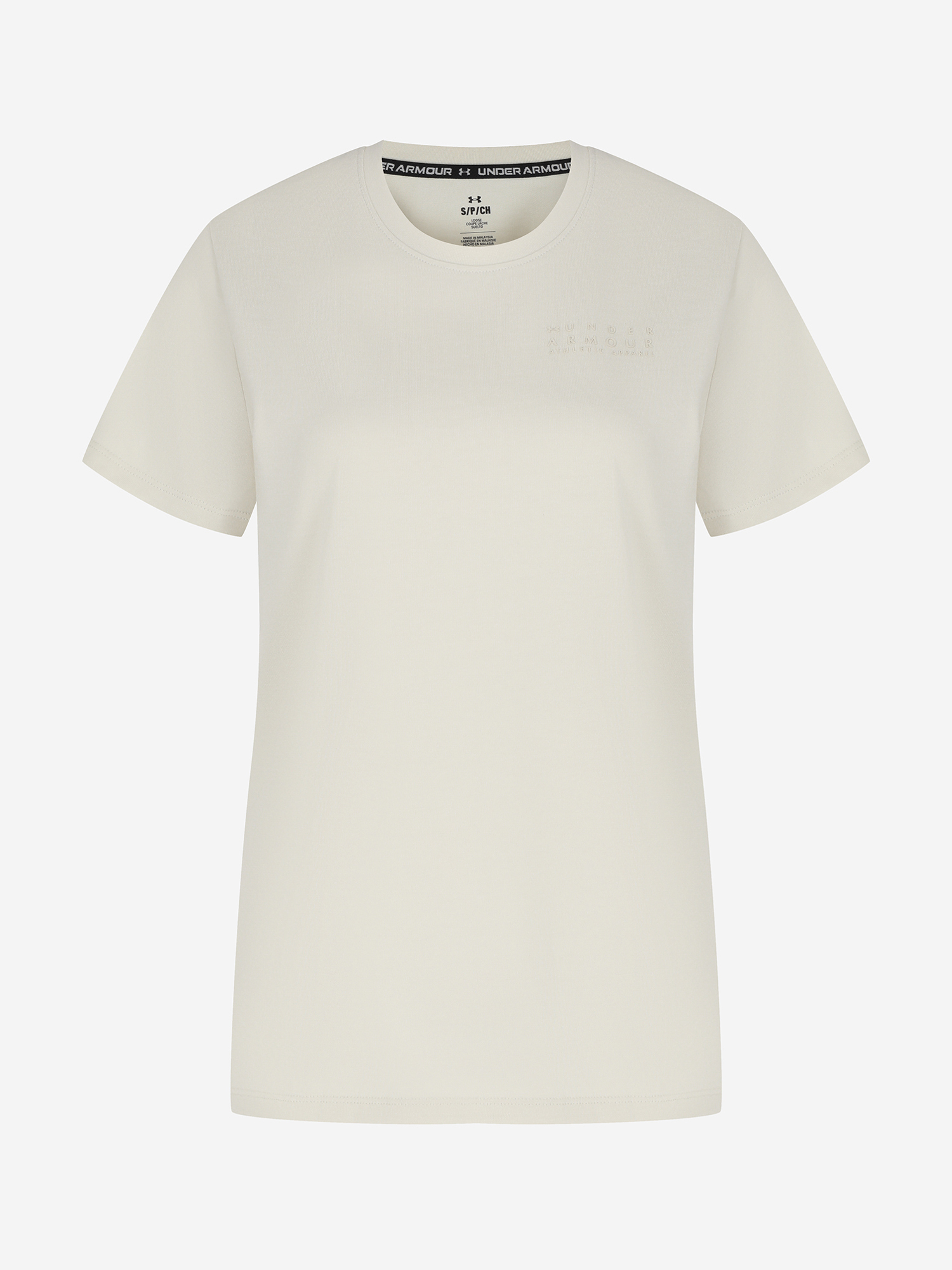 фото Футболка женская under armour branded core, бежевый