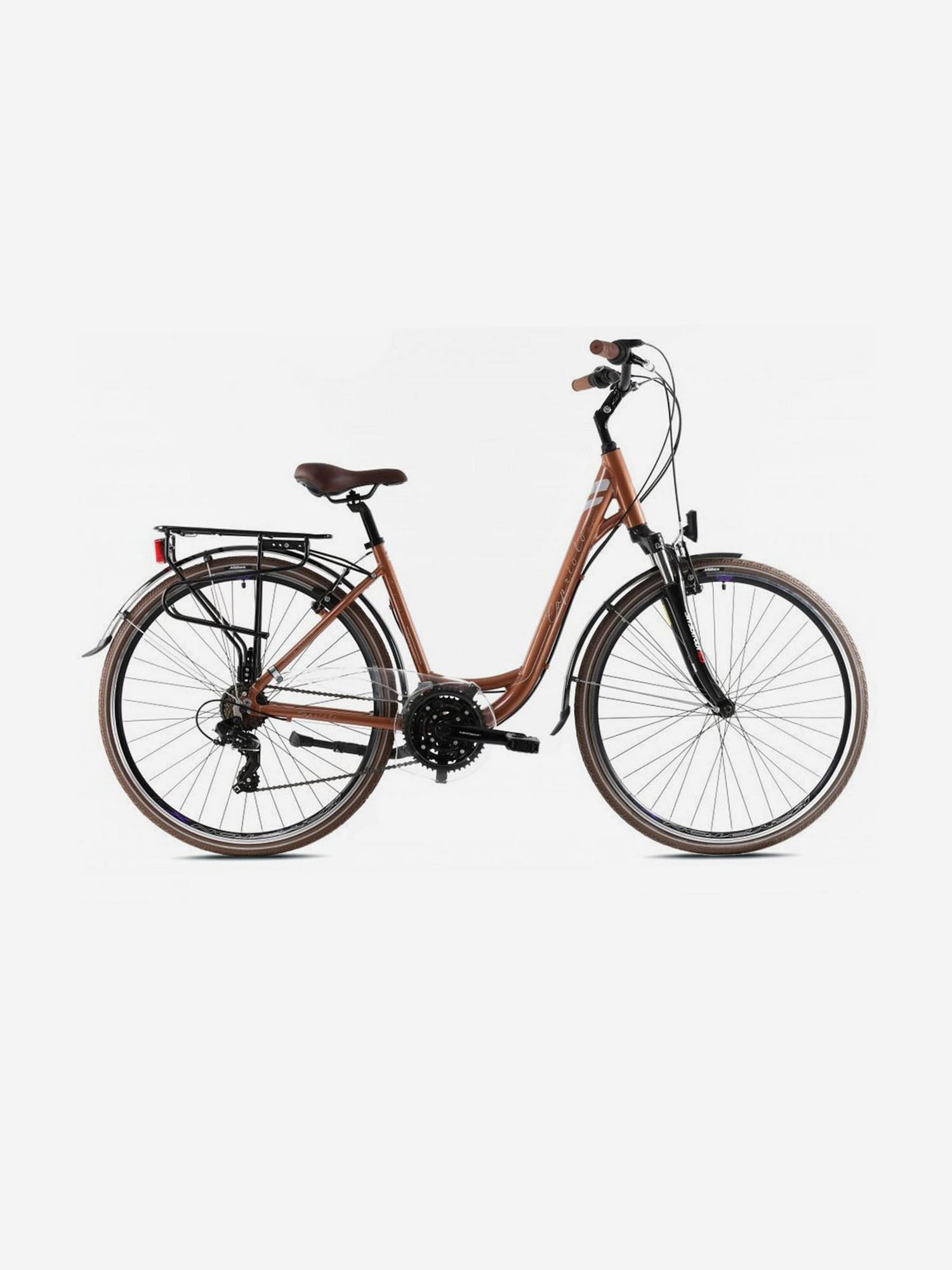 Велосипед CAPRIOLO TOURING ELEGANCE LADY (3 X 7), рама алюминий , колёса 28'' (бронзовый), Коричневый
Велосипед CAPRIOLO TOURING ELEGANCE LADY (3 X 7), рама алюминий , колёса 28'' (бронзовый), Коричневый