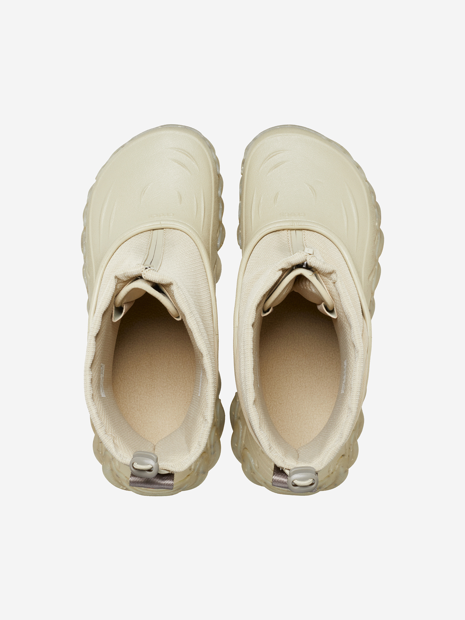 фото Ботинки утепленные crocs echo boot z shield, бежевый