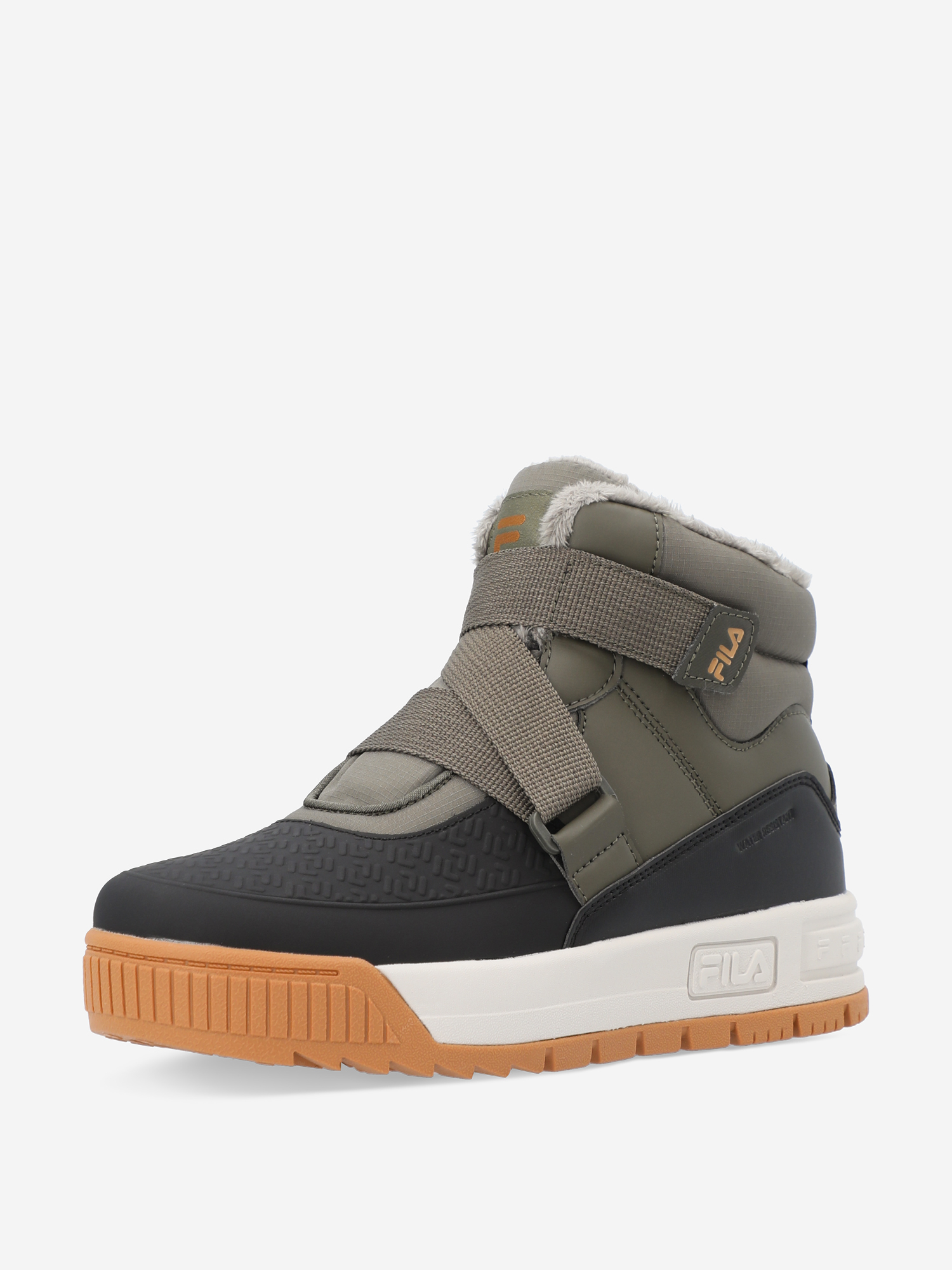 фото Ботинки утепленные для мальчиков fila fil space mid, зеленый
