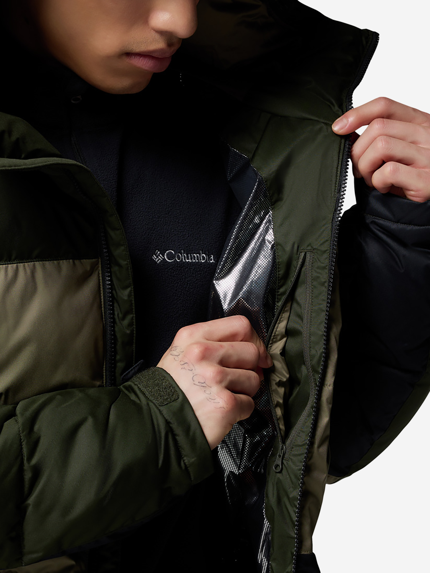 фото Куртка утепленная мужская columbia slope style jacket, зеленый