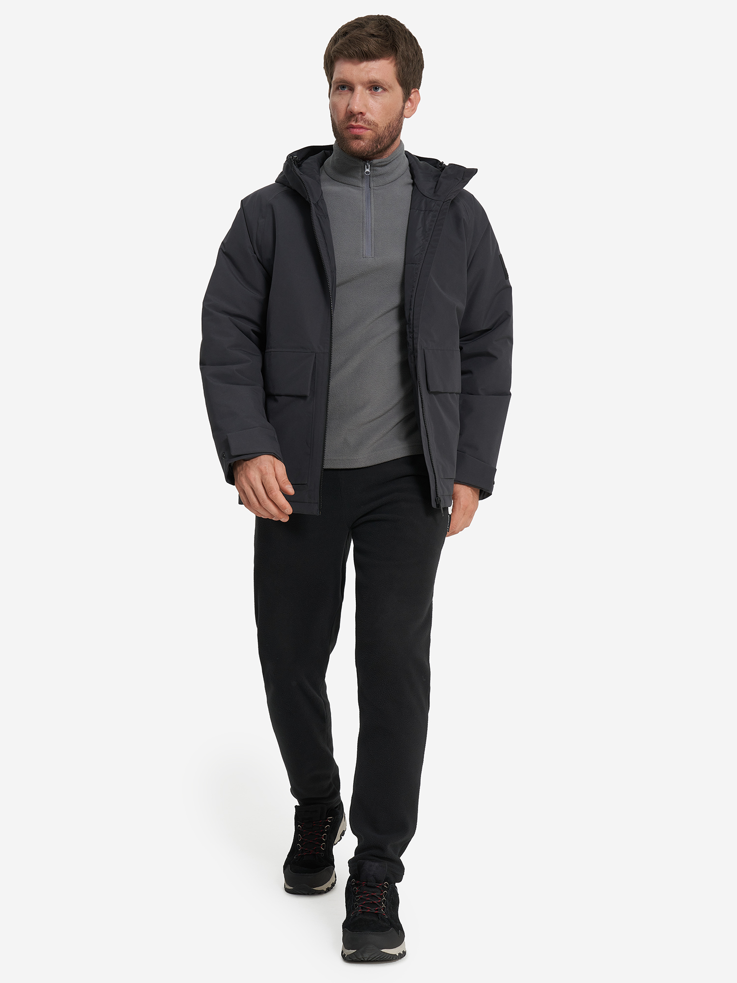 фото Куртка утепленная мужская jack wolfskin tempeltor, серый