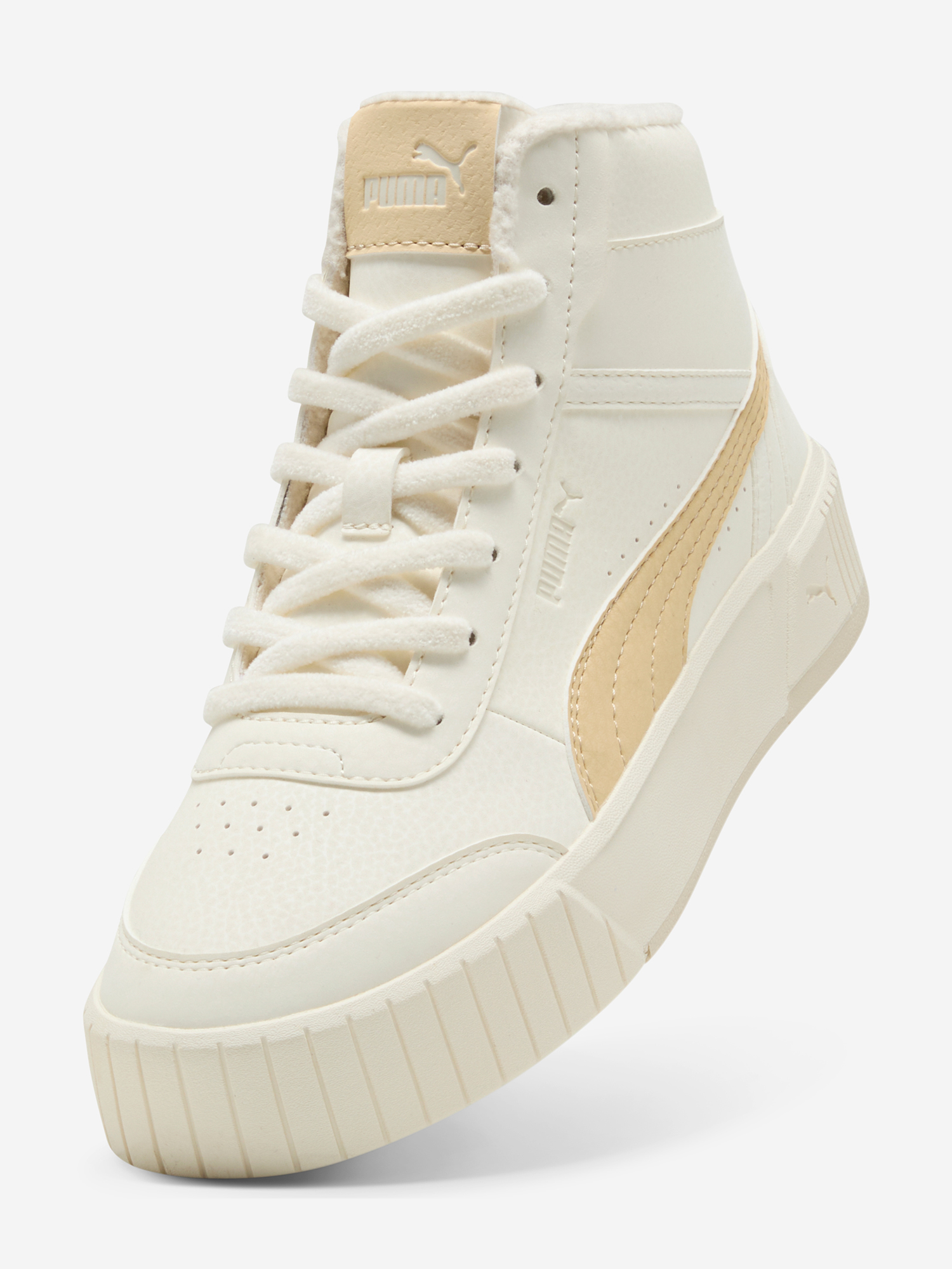 фото Кеды женские puma carina mia wtr, бежевый