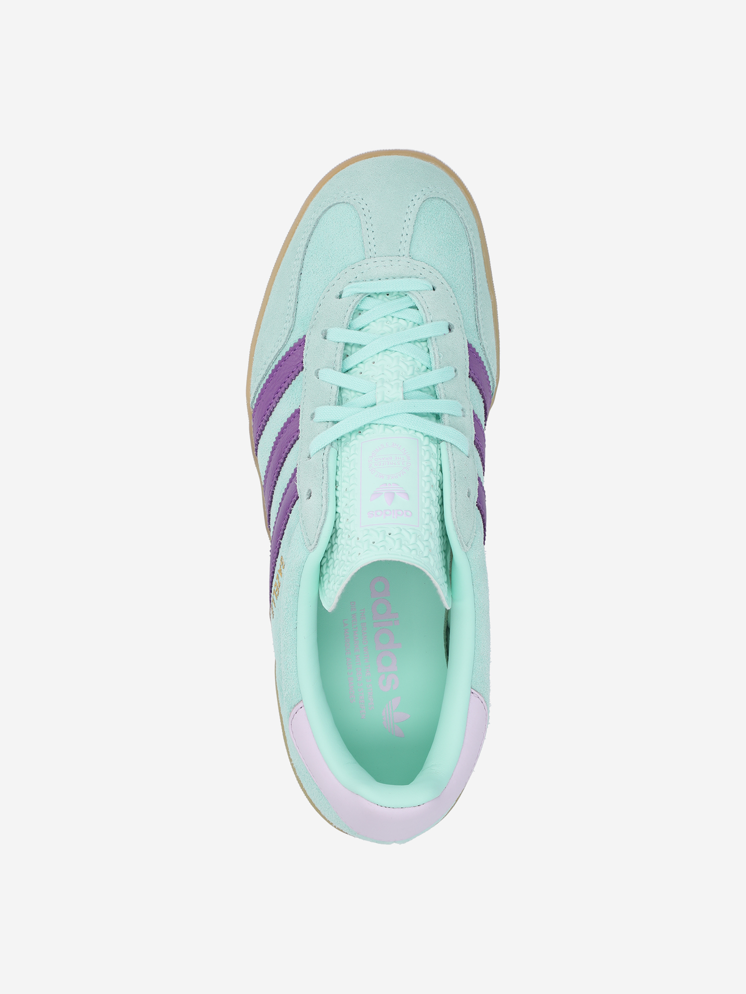 фото Кеды женские adidas gazelle indoor, зеленый