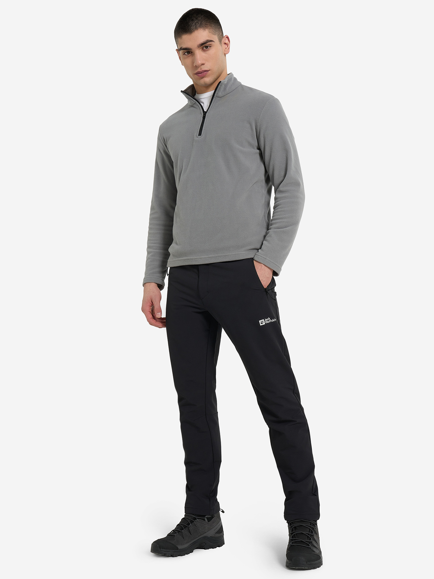 фото Брюки мужские jack wolfskin activate thermic, черный