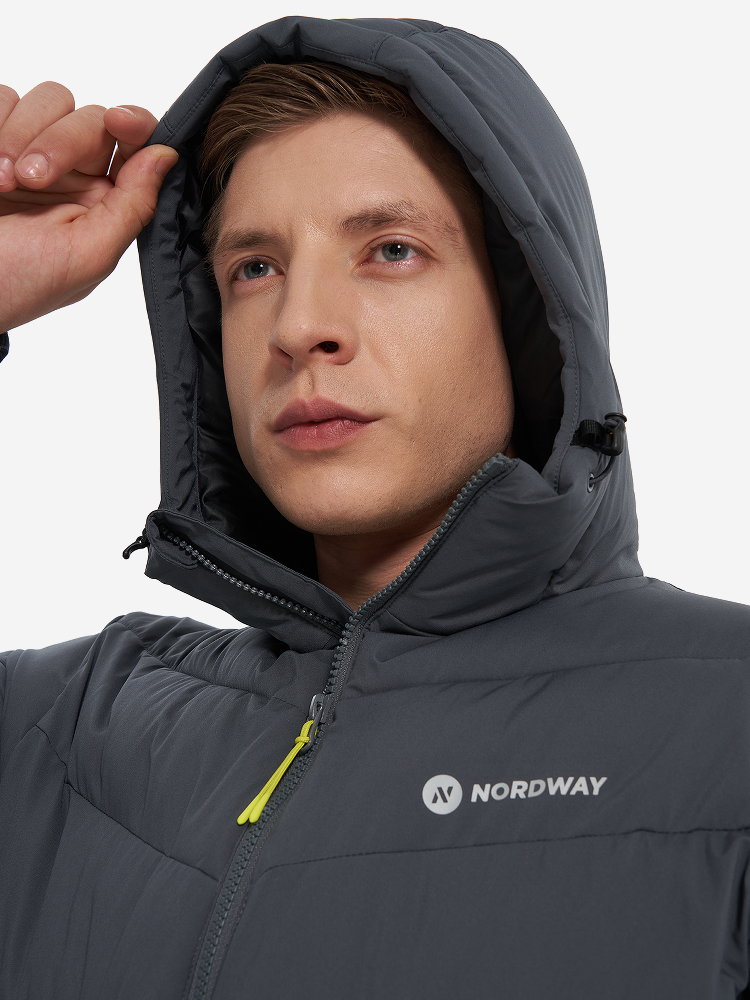 фото Пуховик мужской nordway, серый