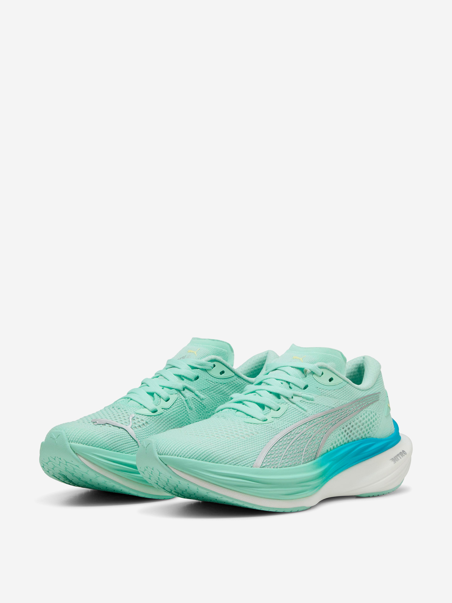 фото Кроссовки женские puma deviate nitro 3, зеленый