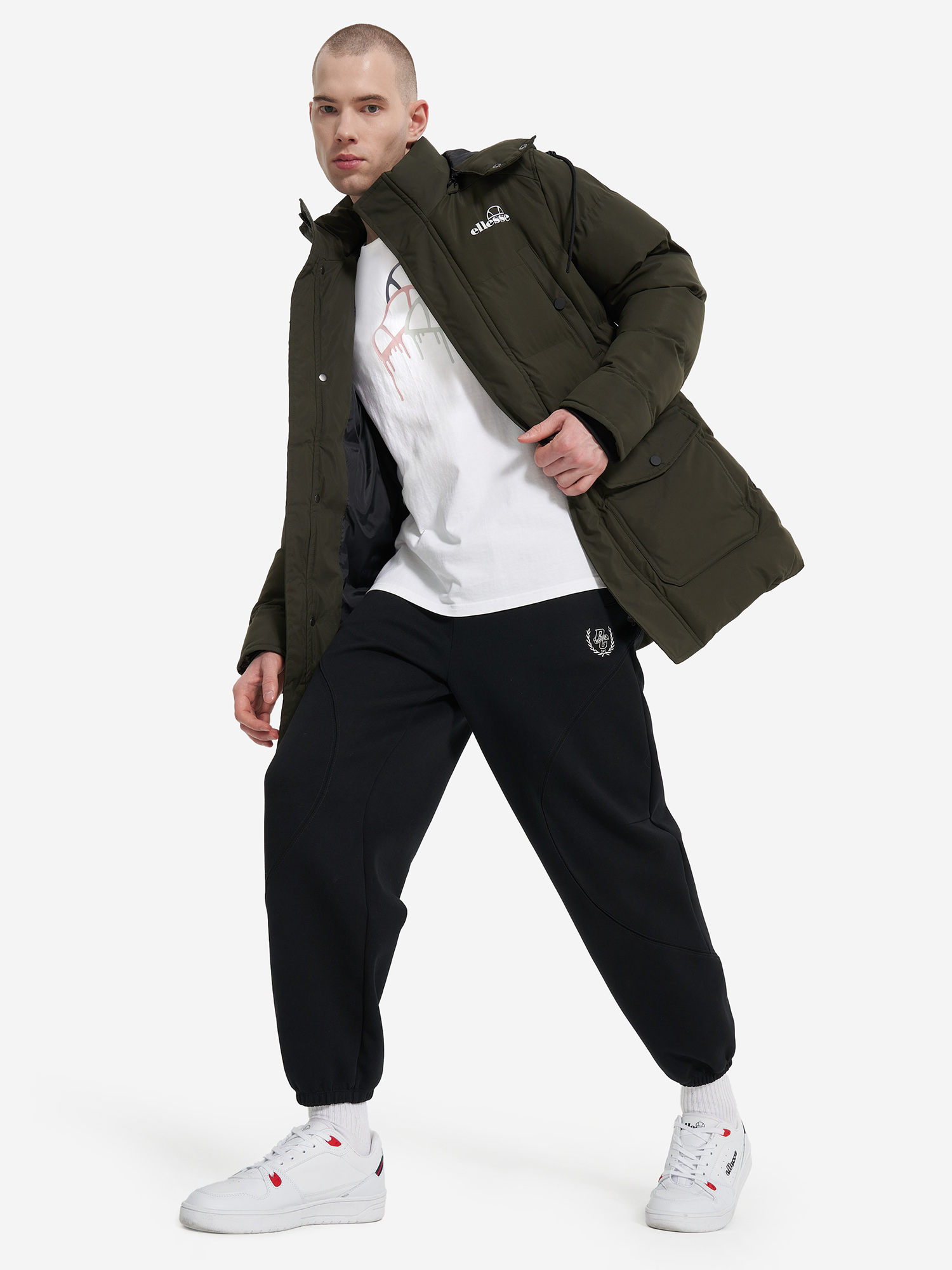 фото Куртка утепленная мужская ellesse, зеленый