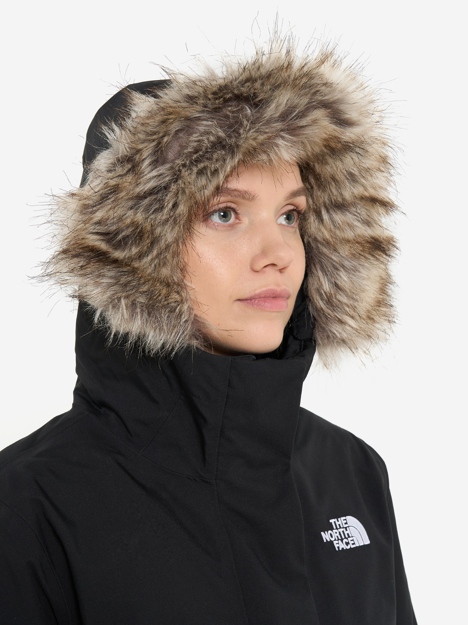 фото Пуховик женский the north face arctic, черный