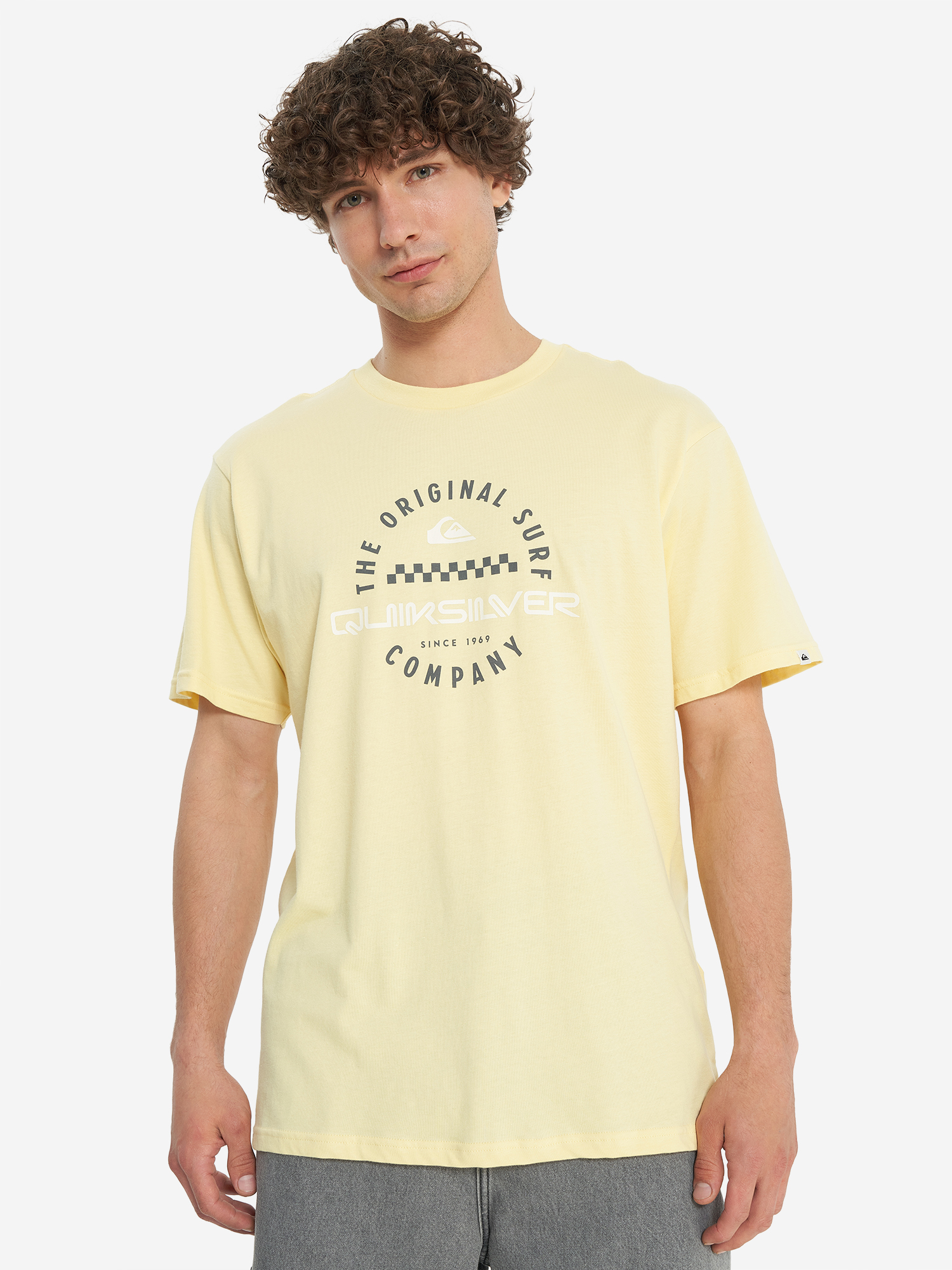 фото Футболка мужская quiksilver post it, желтый