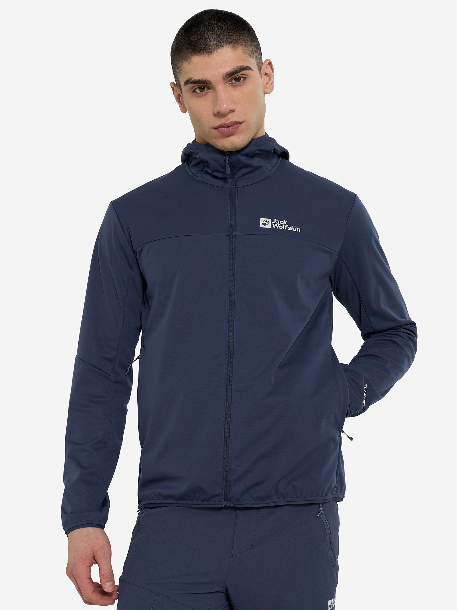 фото Куртка софтшелл мужская jack wolfskin feldberg, синий