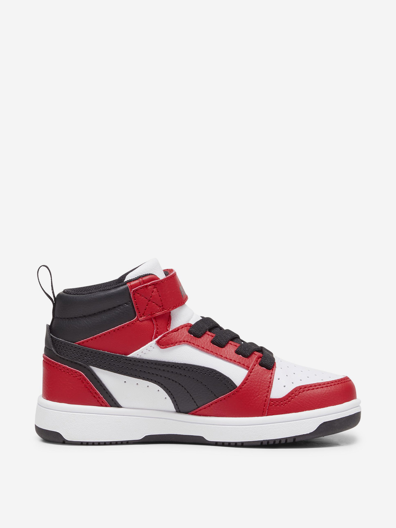 фото Кеды детские puma rebound v6 mid ac+ ps, красный