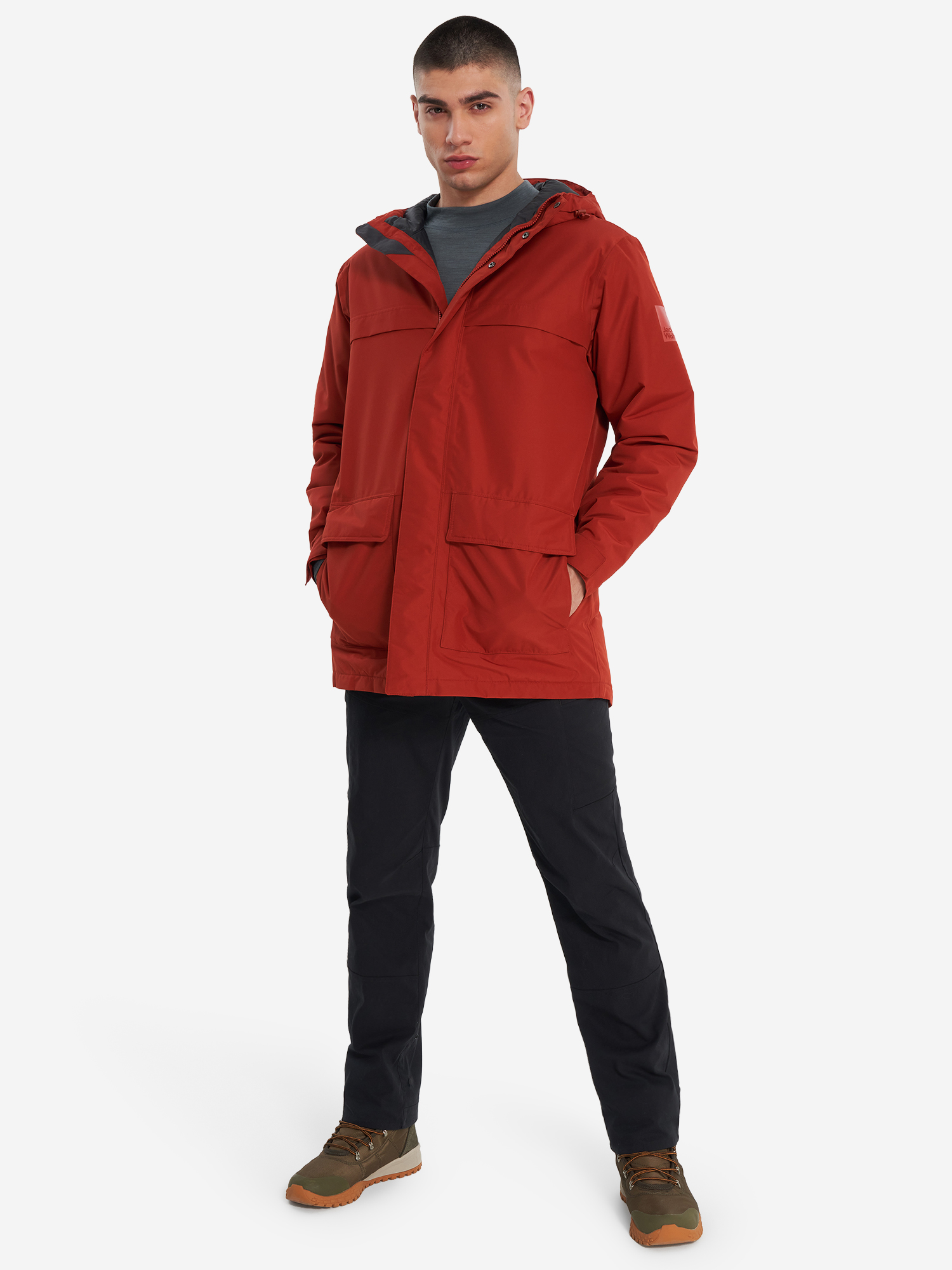 фото Куртка утепленная мужская jack wolfskin winterlager, оранжевый