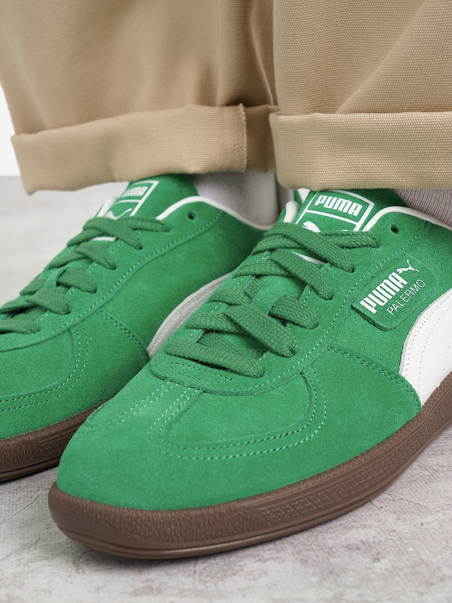 фото Кеды мужские puma palermo, зеленый