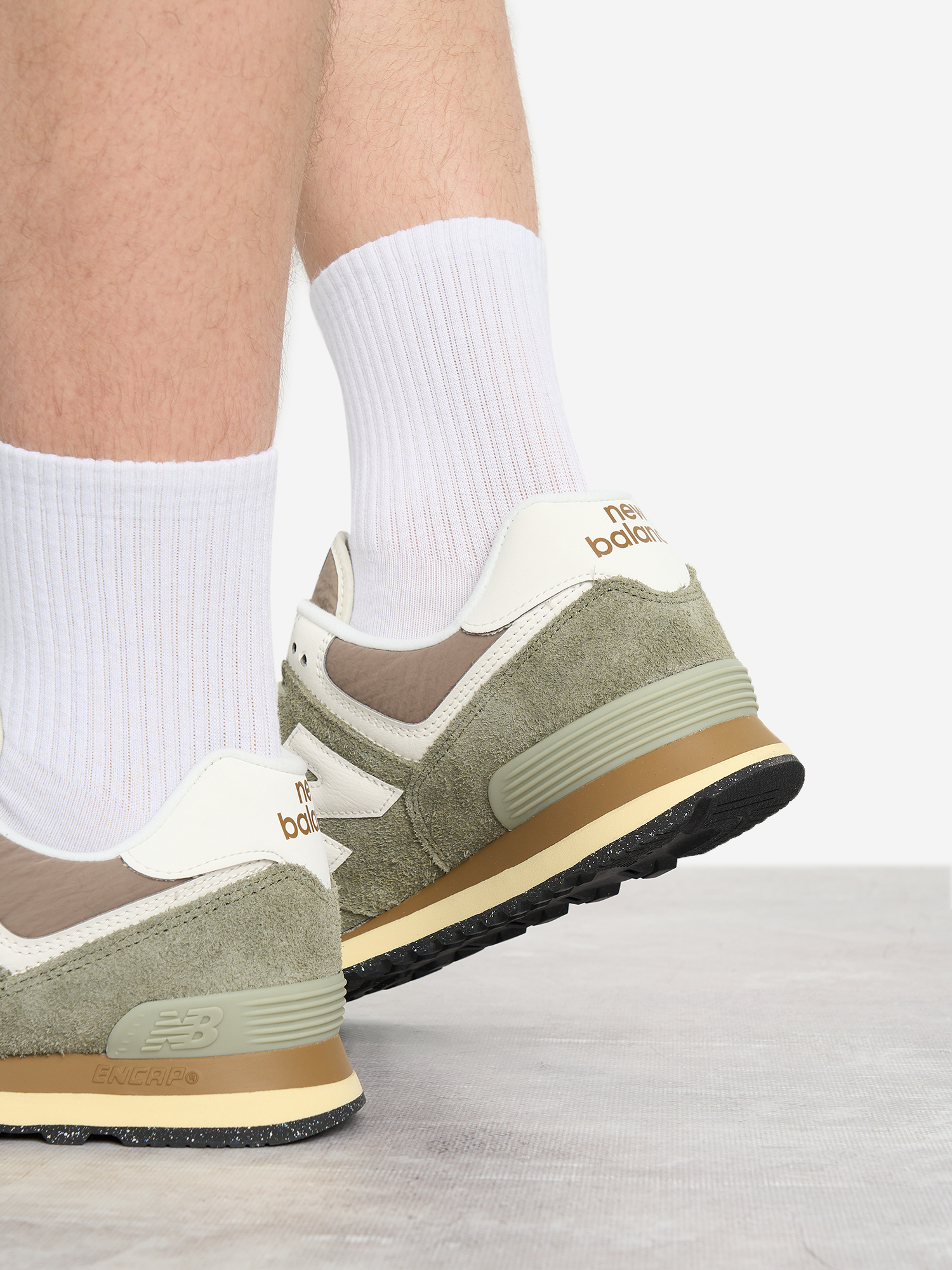 фото Кроссовки мужские new balance 574, зеленый