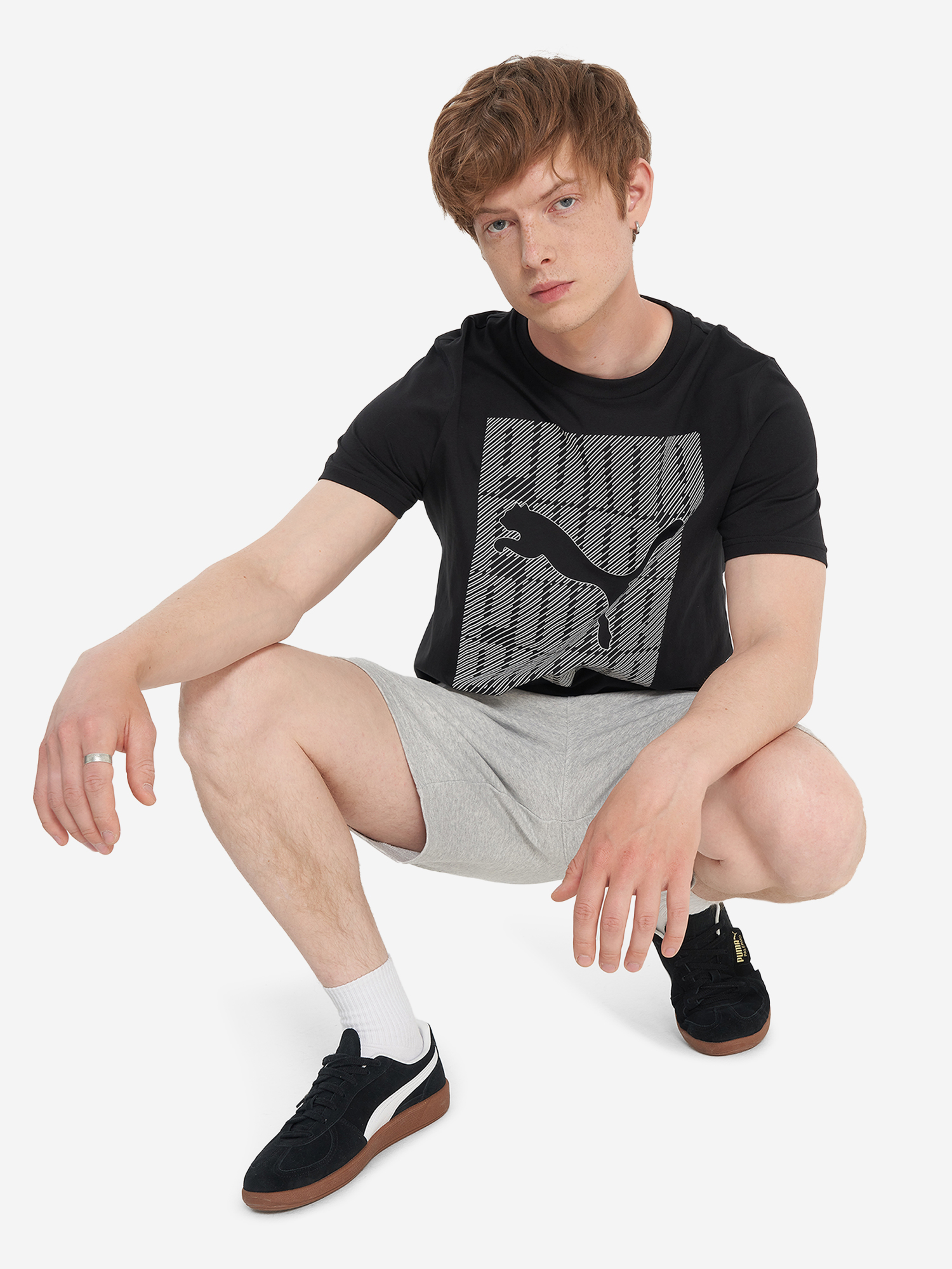 фото Футболка мужская puma graphics, черный