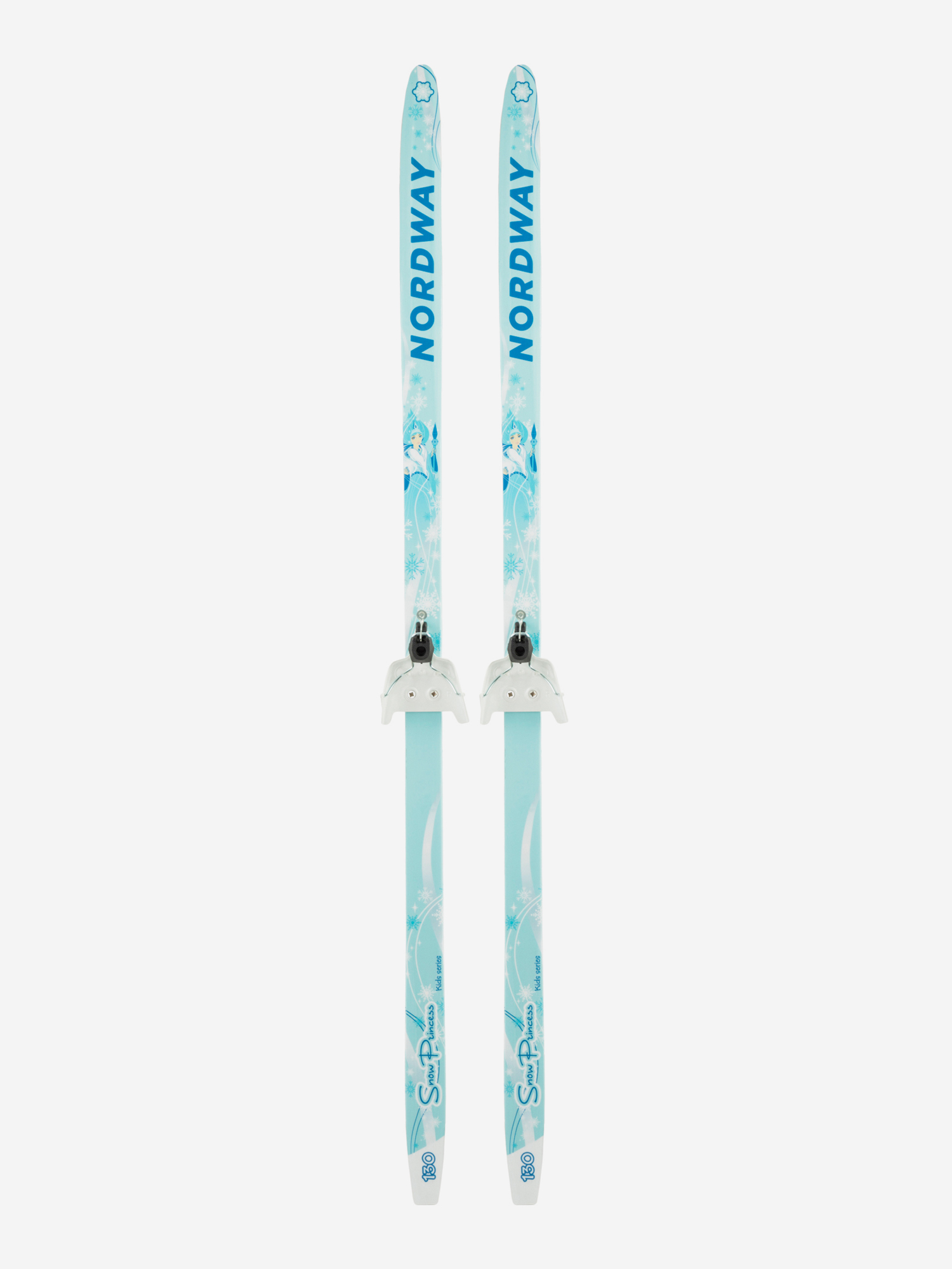 фото Комплект лыжный детский nordway snow princess 75 mm, голубой