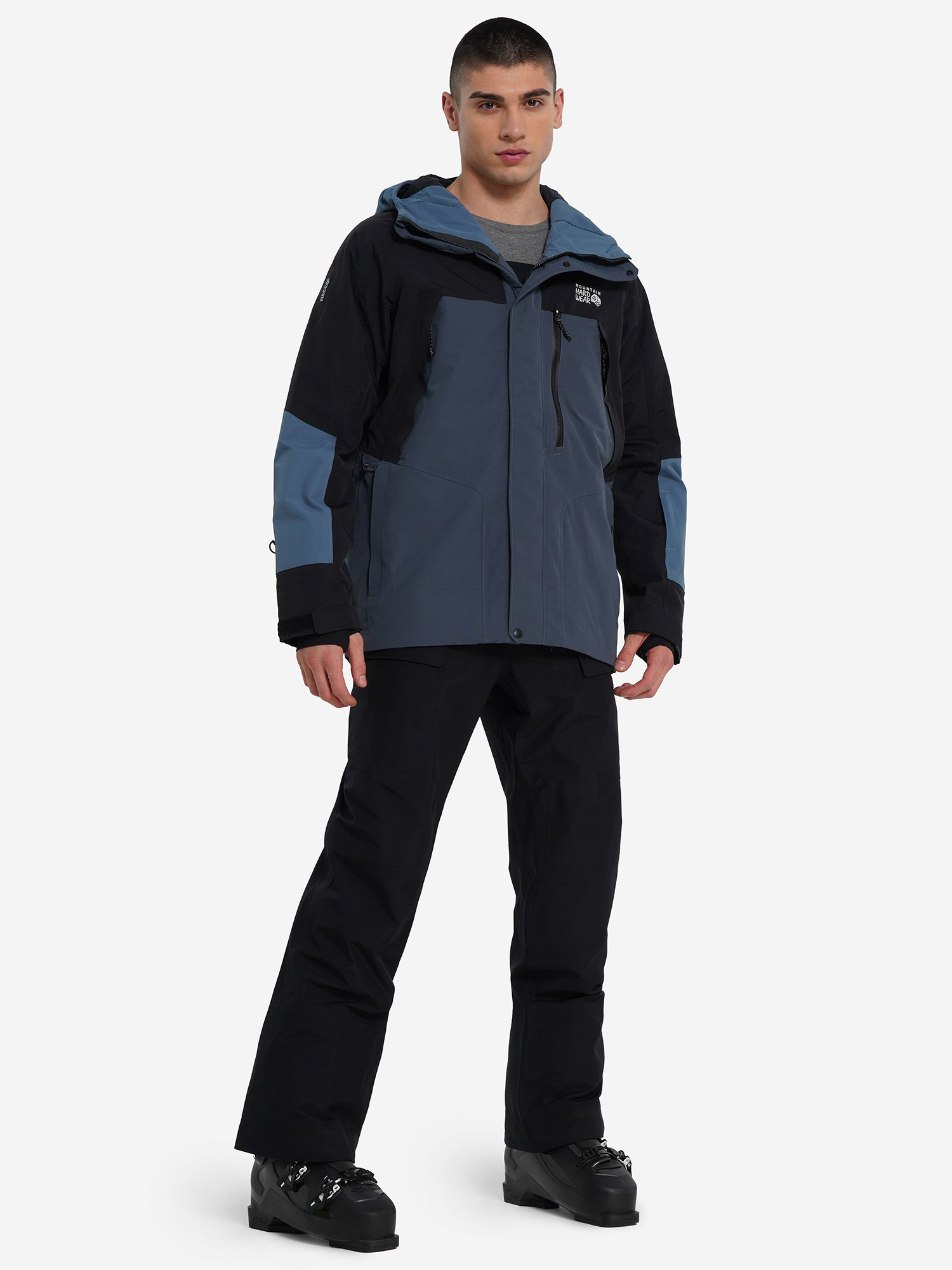 фото Куртка утепленная мужская mountain hardwear first tracks insulated jacket, синий
