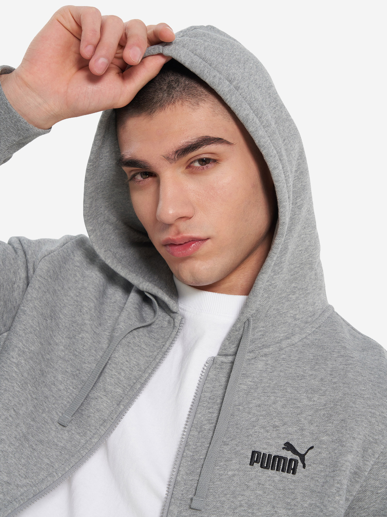 фото Толстовка мужская puma ess no. 1 logo, серый