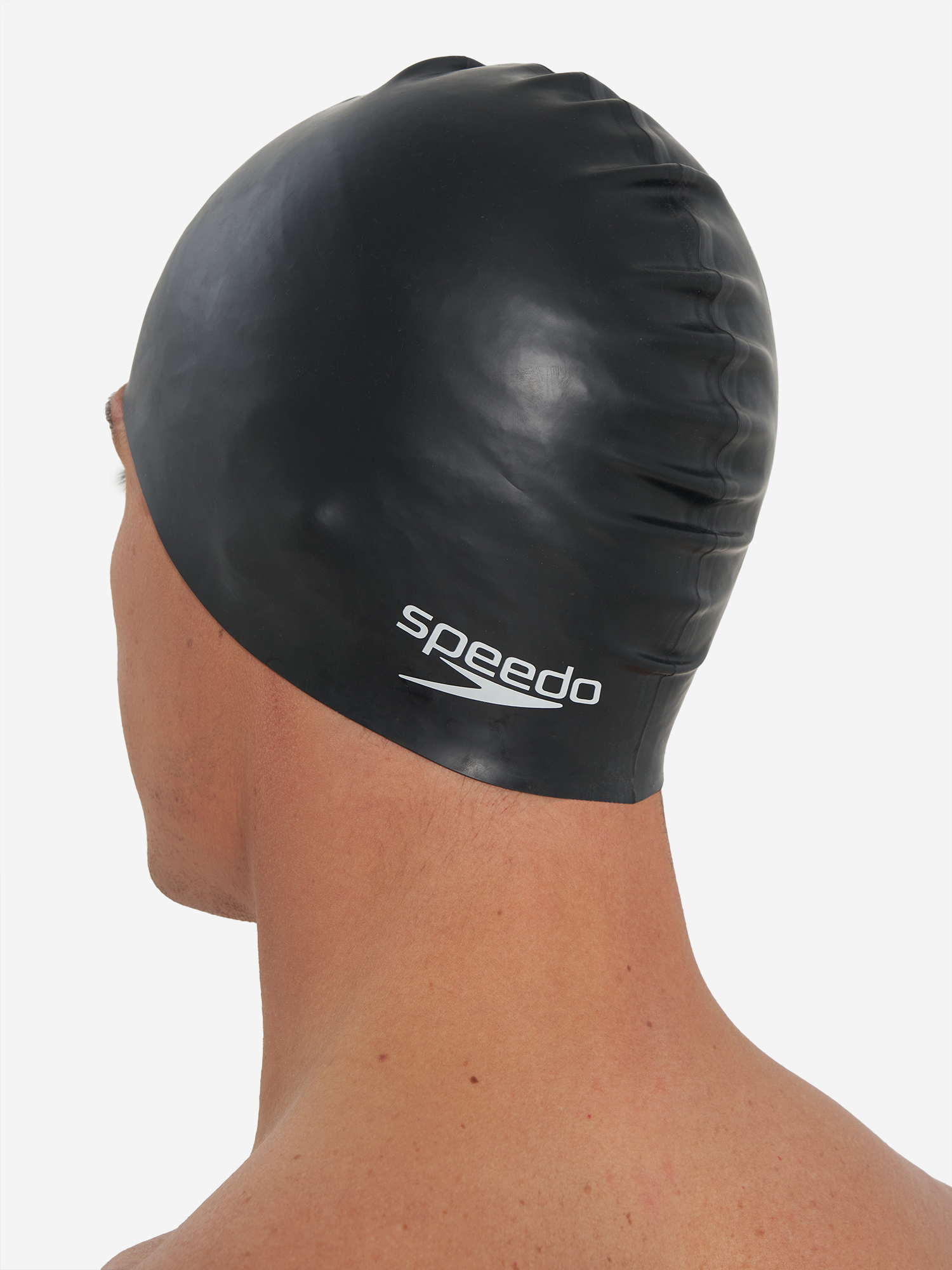 фото Шапочка для плавания speedo flat silicone, черный