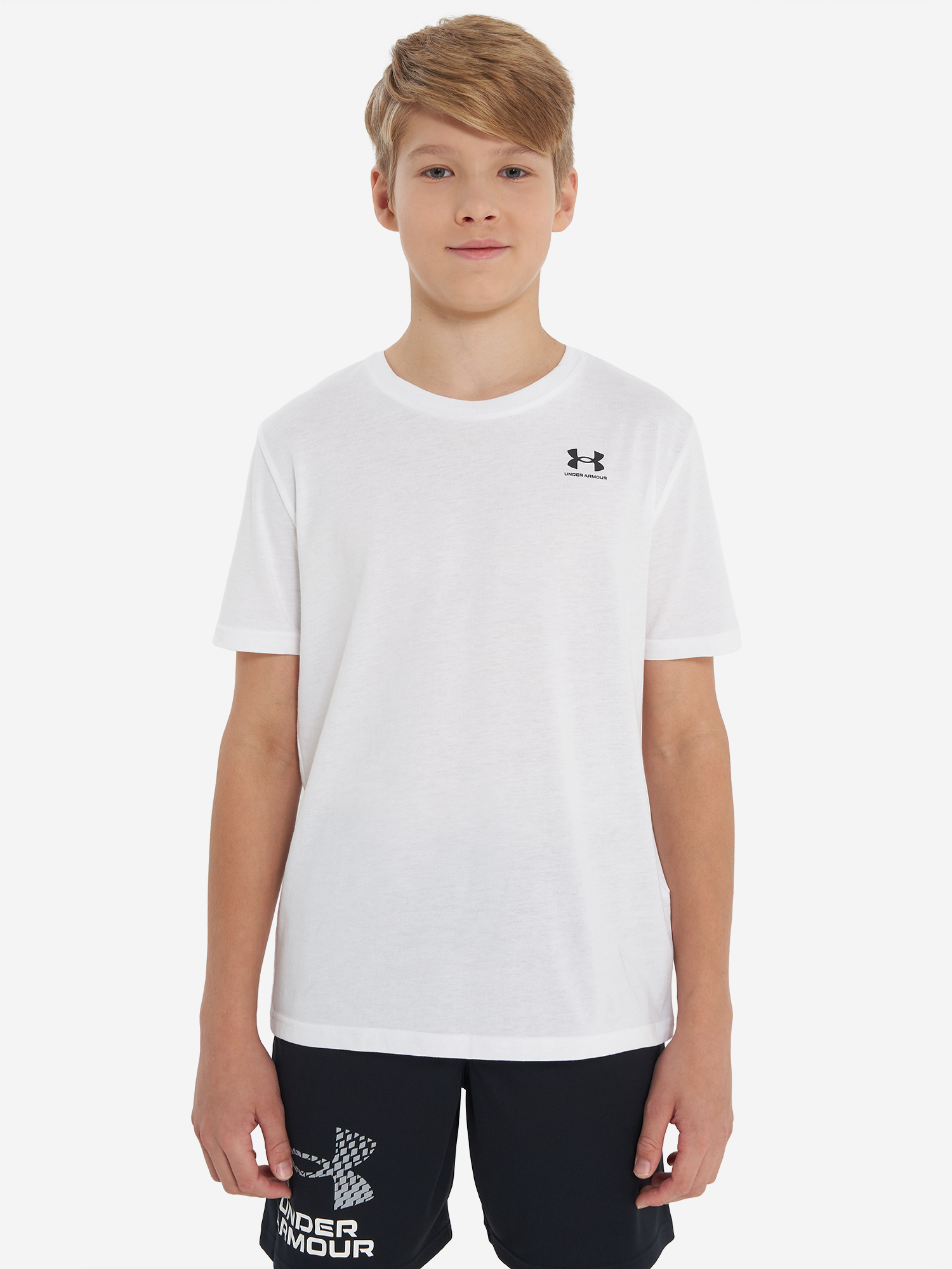 фото Футболка для мальчиков under armour sportstyle, белый