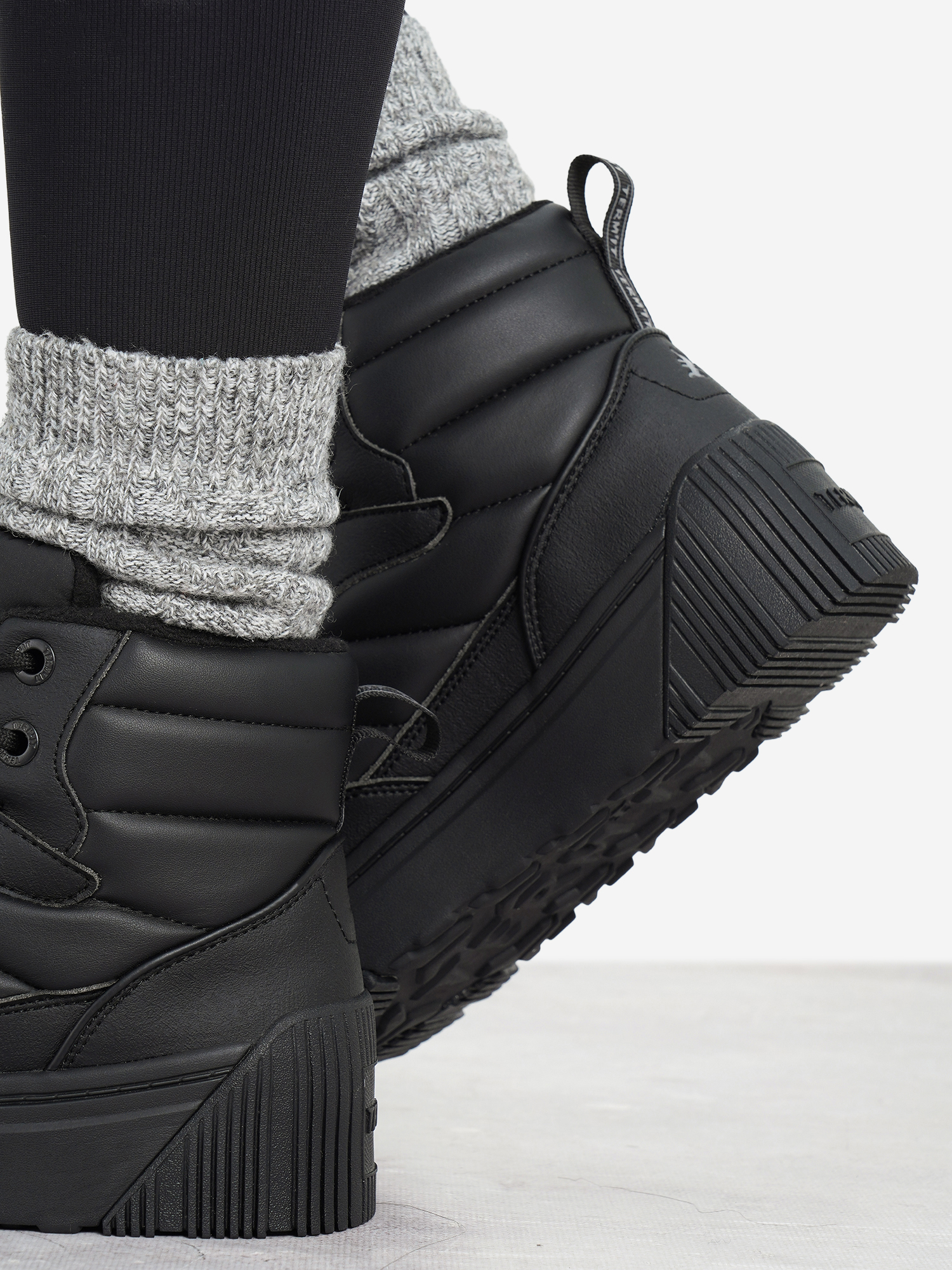 фото Кеды утепленные женские termit future mid 2.0, черный