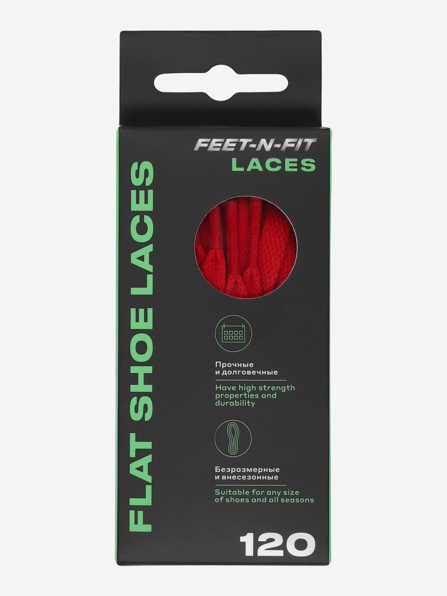 фото Шнурки feet-n-fit, красный