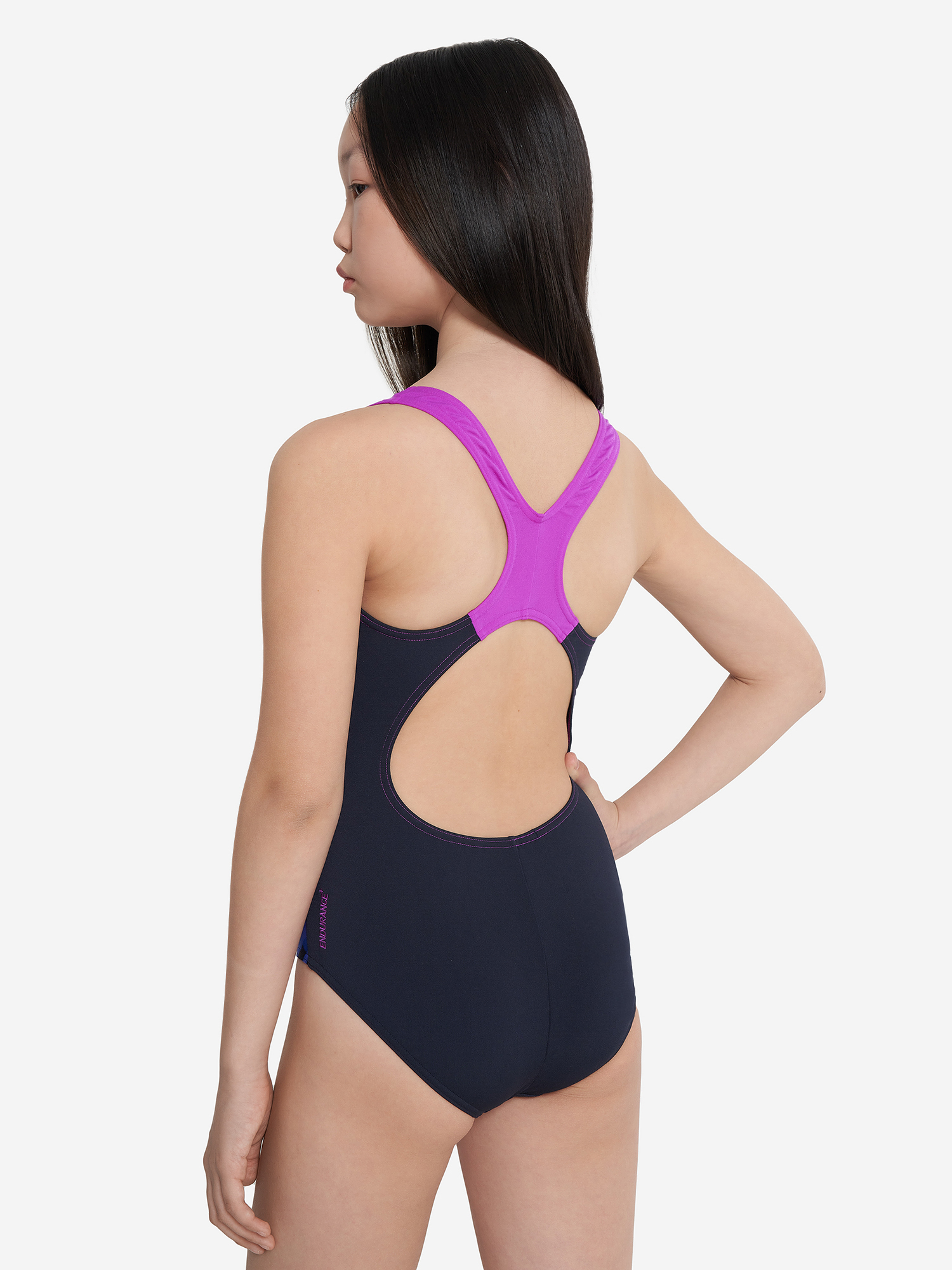 фото Купальник слитный для девочек speedo, синий