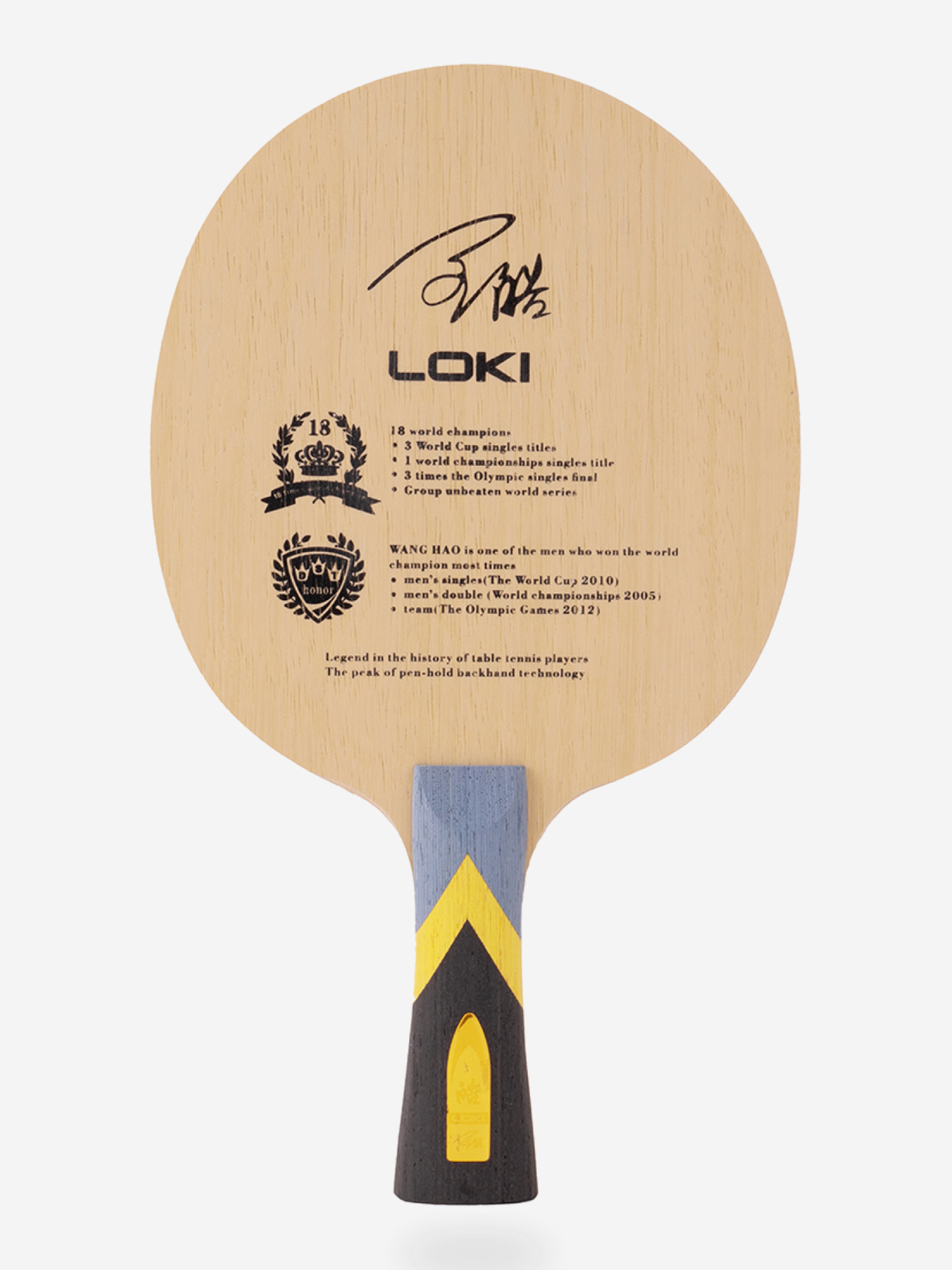 Основание для ракетки настольного тенниса LOKI Honor Wang Hao (FL) OFF++, (не важен пол и возраст), Мультицвет
Основание для ракетки настольного тенниса LOKI Honor Wang Hao (FL) OFF++, (не важен пол и возраст), Мультицвет