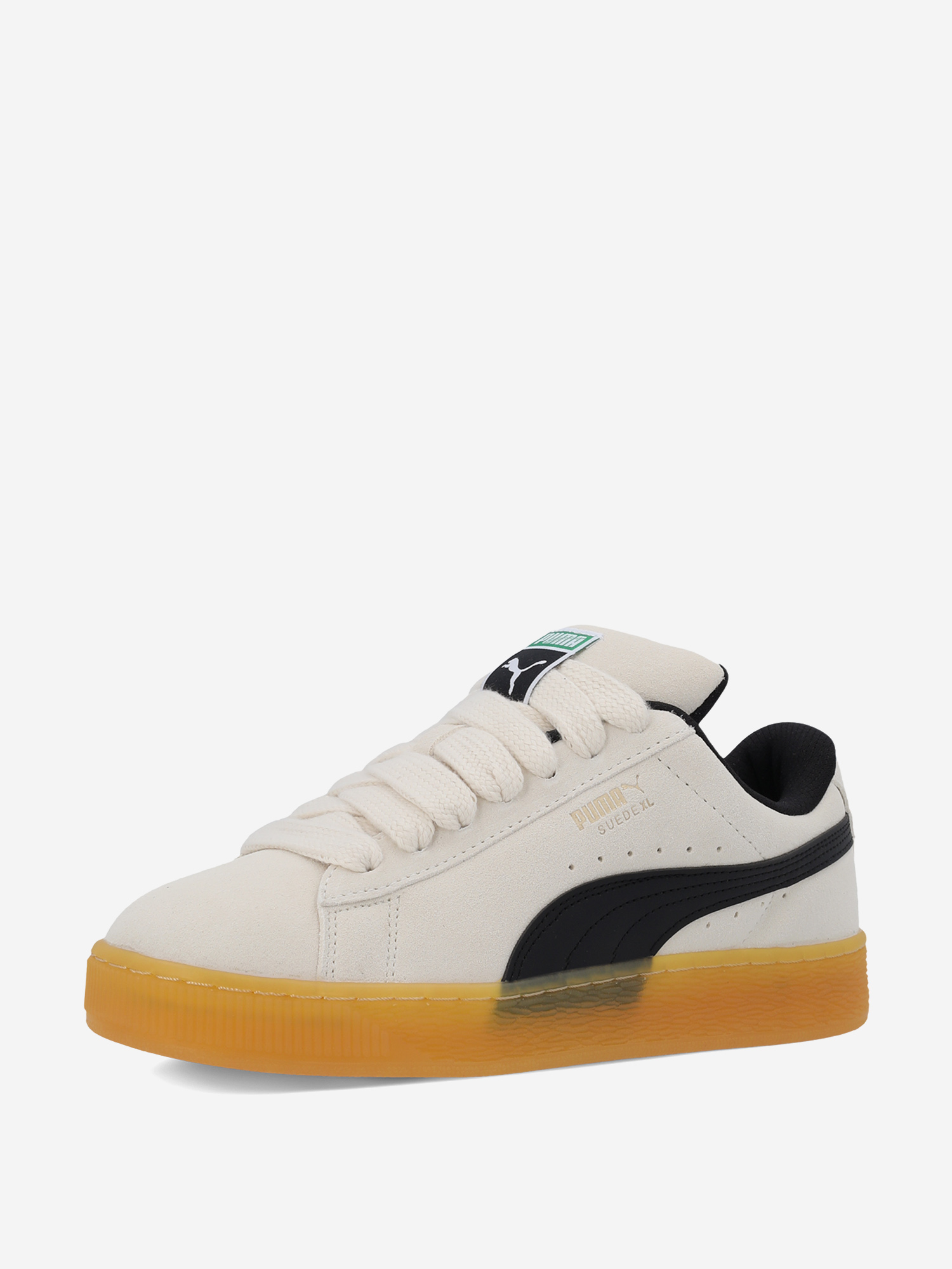 фото Кеды женские puma suede xl dark risk, бежевый