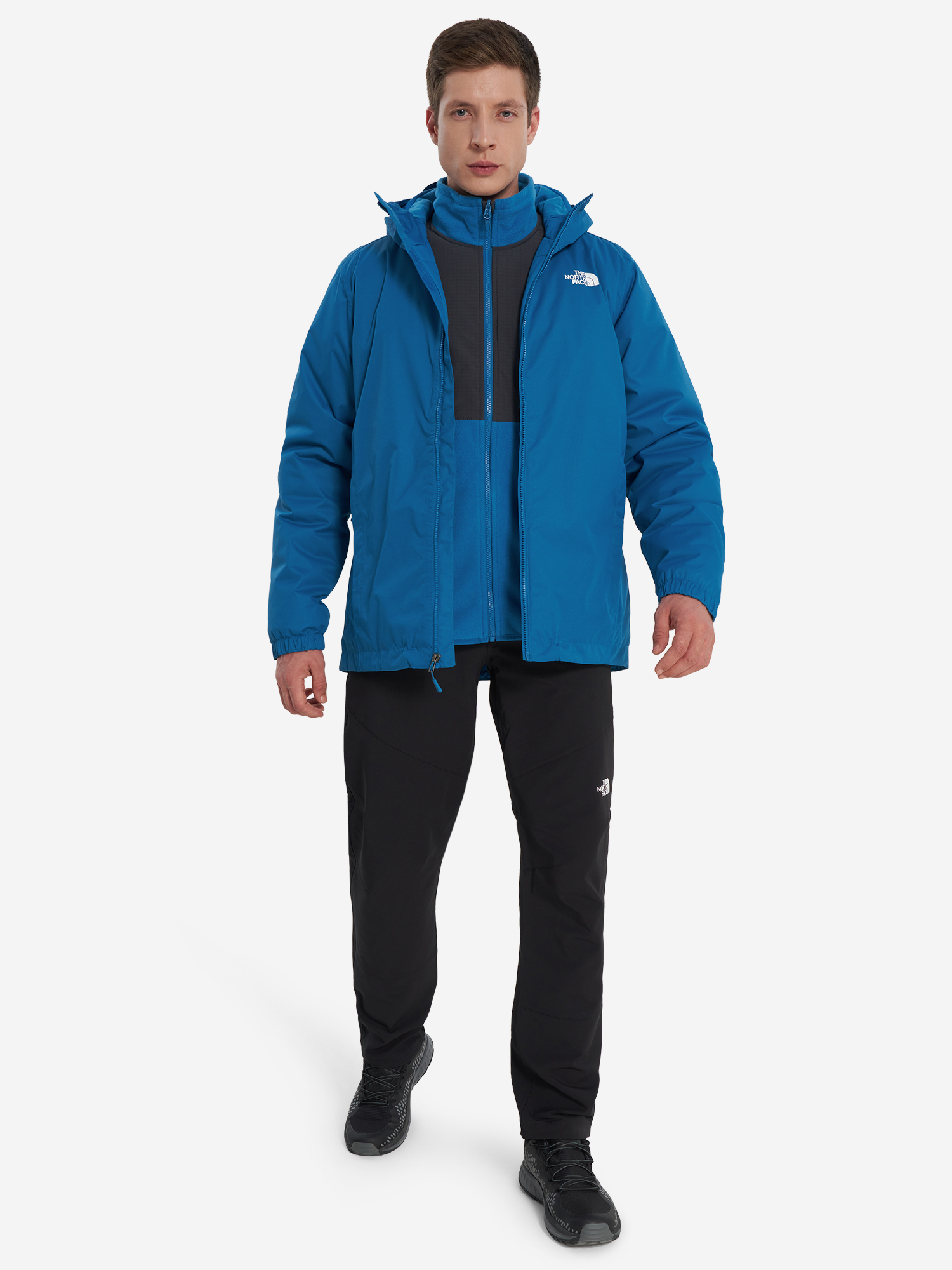 фото Куртка утепленная мужская the north face quest insulated, голубой