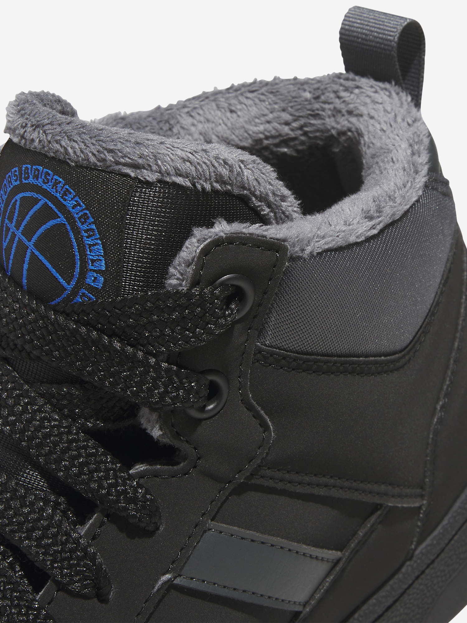 фото Кеды мужские adidas rapid court mid winterized, черный