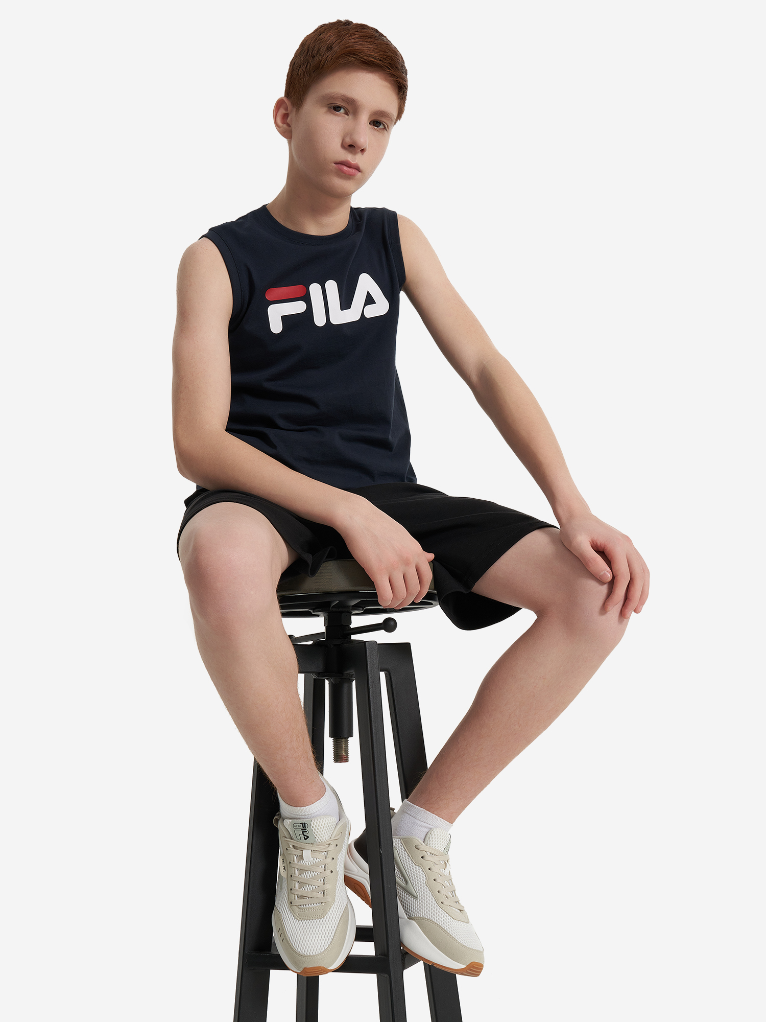 фото Майка для мальчиков fila, синий