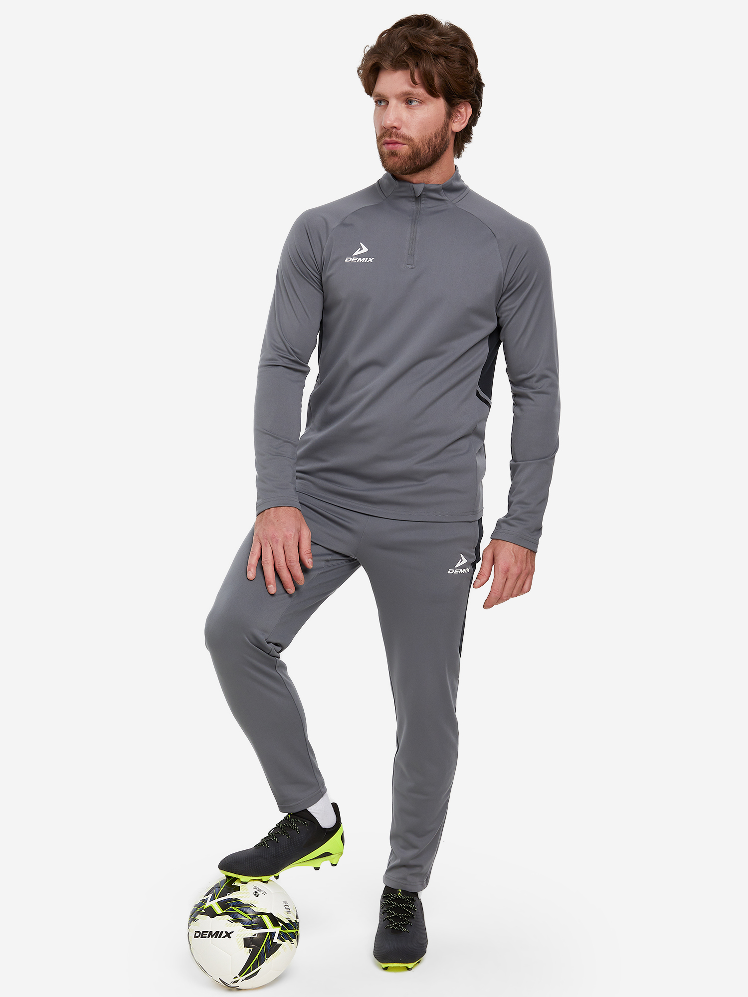 фото Брюки мужские demix midfielder, серый