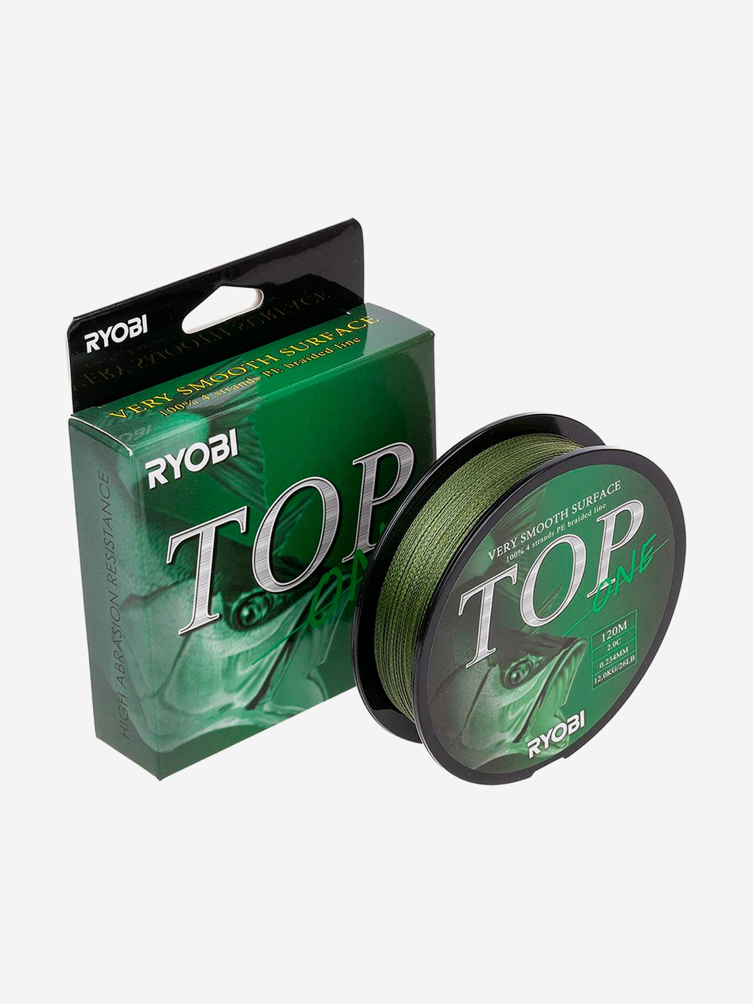 Шнур плетеный для рыбалки Ryobi TOP PE4X, 120м, 0,234мм, 12кг, темно-зеленый, Зеленый
Шнур плетеный для рыбалки Ryobi TOP PE4X, 120м, 0,234мм, 12кг, темно-зеленый, Зеленый