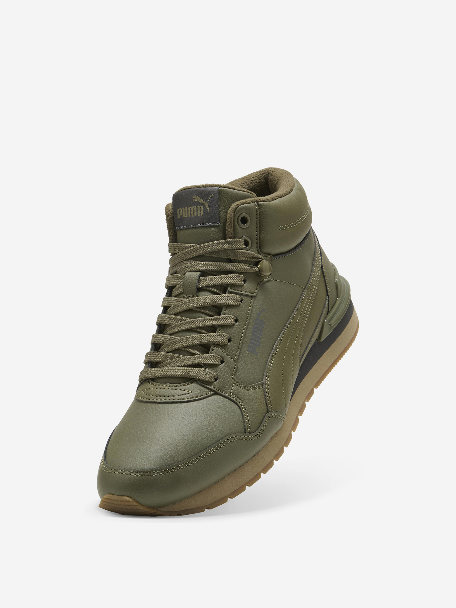 фото Кроссовки утепленные мужские puma st runner v4, зеленый