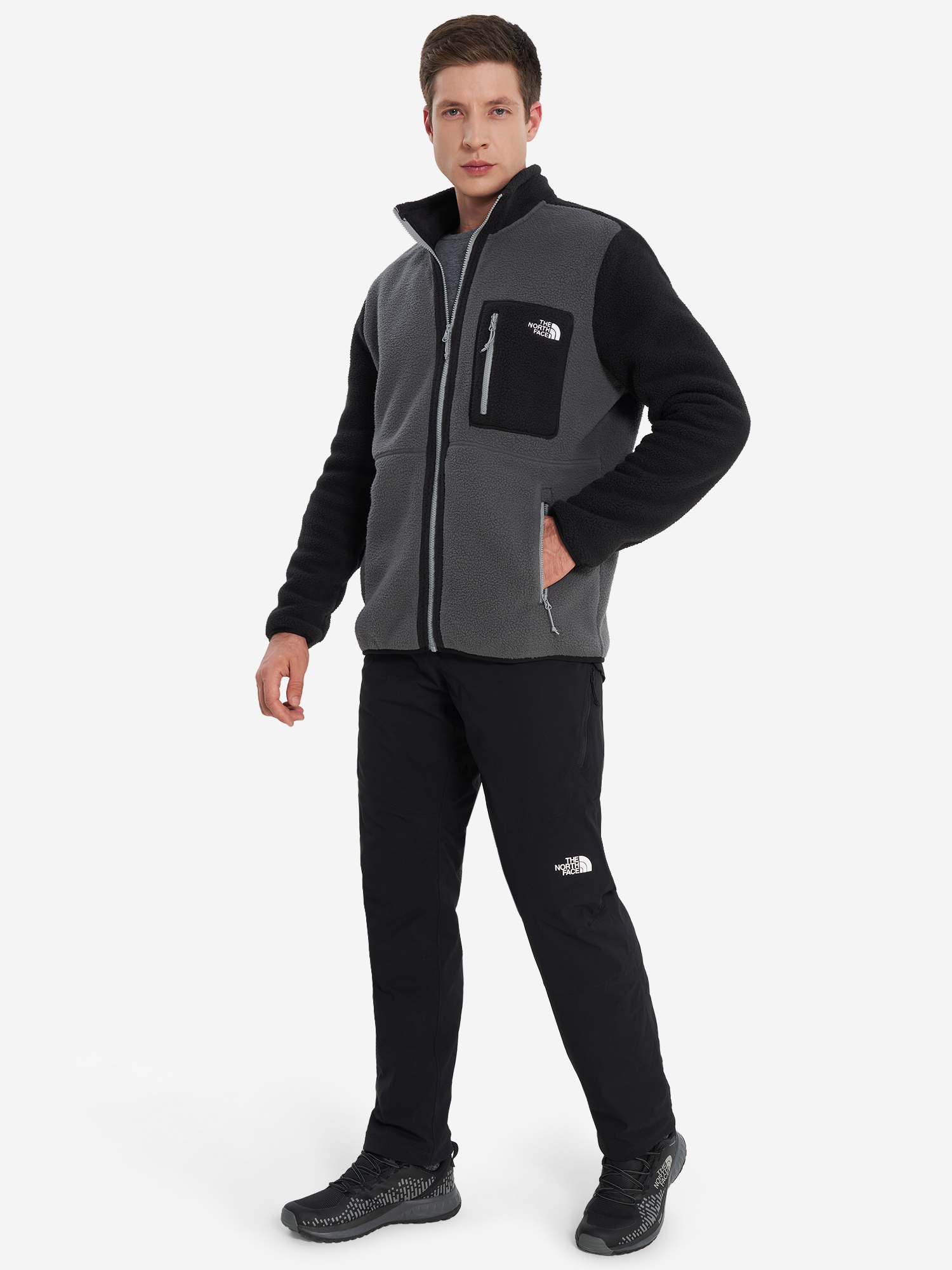фото Толстовка мужская the north face yumiori, серый