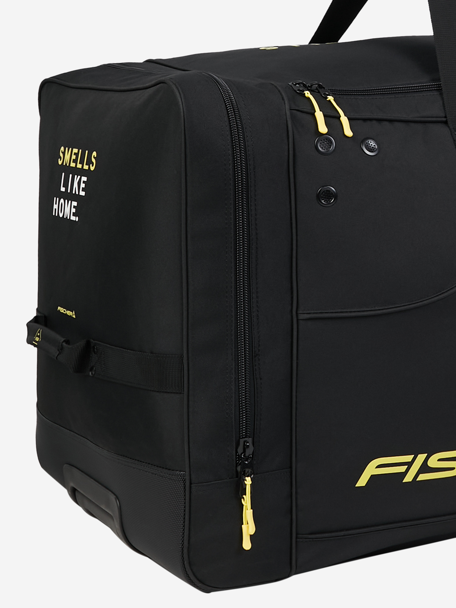 фото Баул хоккейный с колесами fischer player bag 40", черный