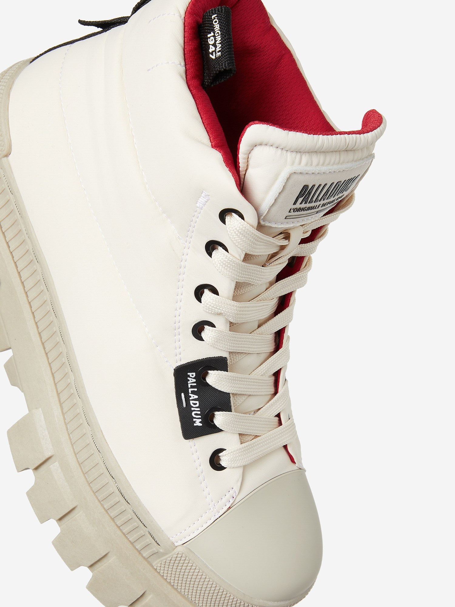фото Ботинки утепленные женские palladium revolt boot overcrush, белый