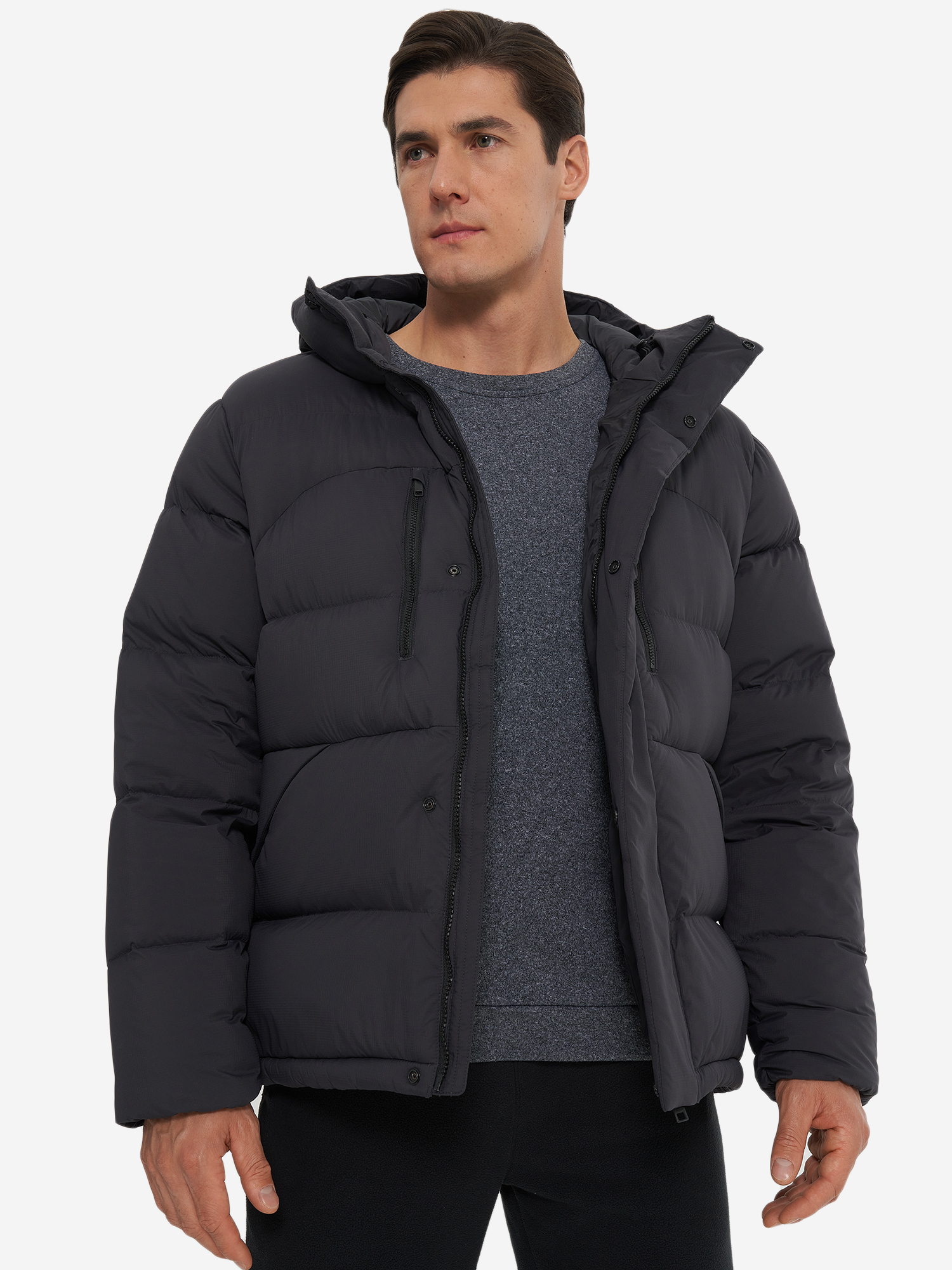 фото Пуховик мужской jack wolfskin roemertor, серый