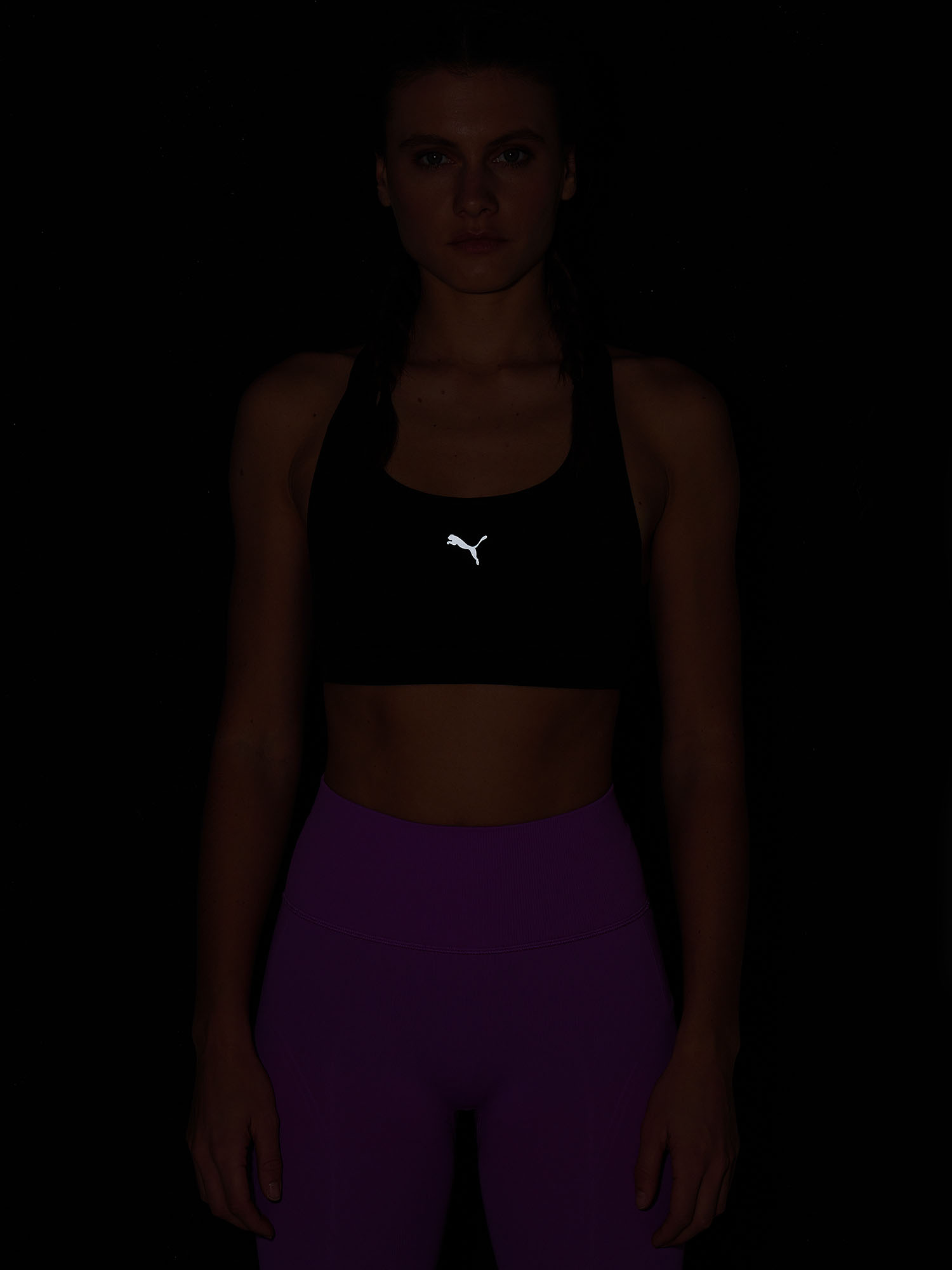 фото Топ бра спортивный puma 4 keeps run, черный