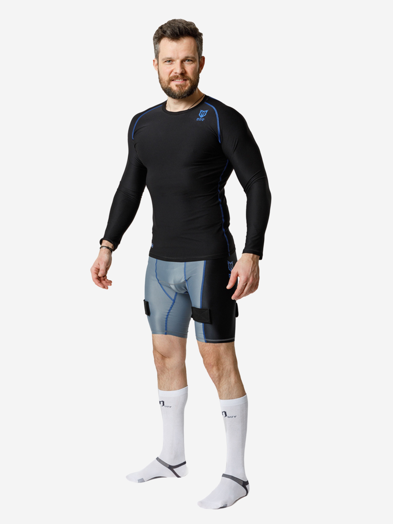 фото Компрессионные шорты madguy basic compression, серый