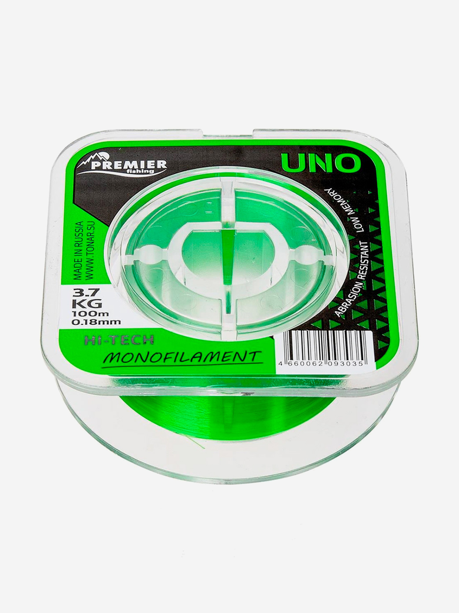 Леска для рыбалки Premier Fishing UNO Nylon 0,18мм, 100м, 3,7кг, зеленый, Зеленый
Леска для рыбалки Premier Fishing UNO Nylon 0,18мм, 100м, 3,7кг, зеленый, Зеленый