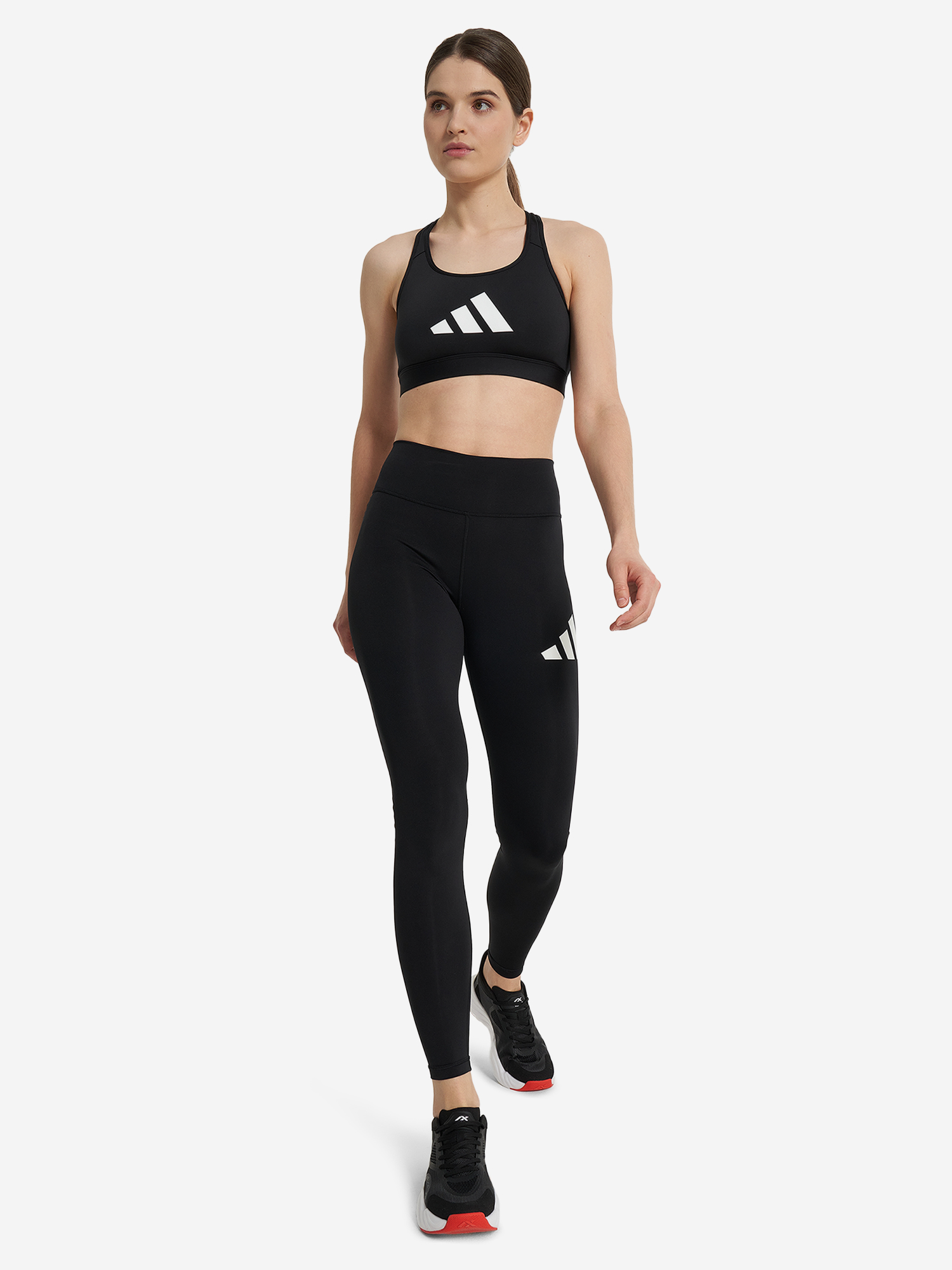 фото Топ бра спортивный adidas, черный