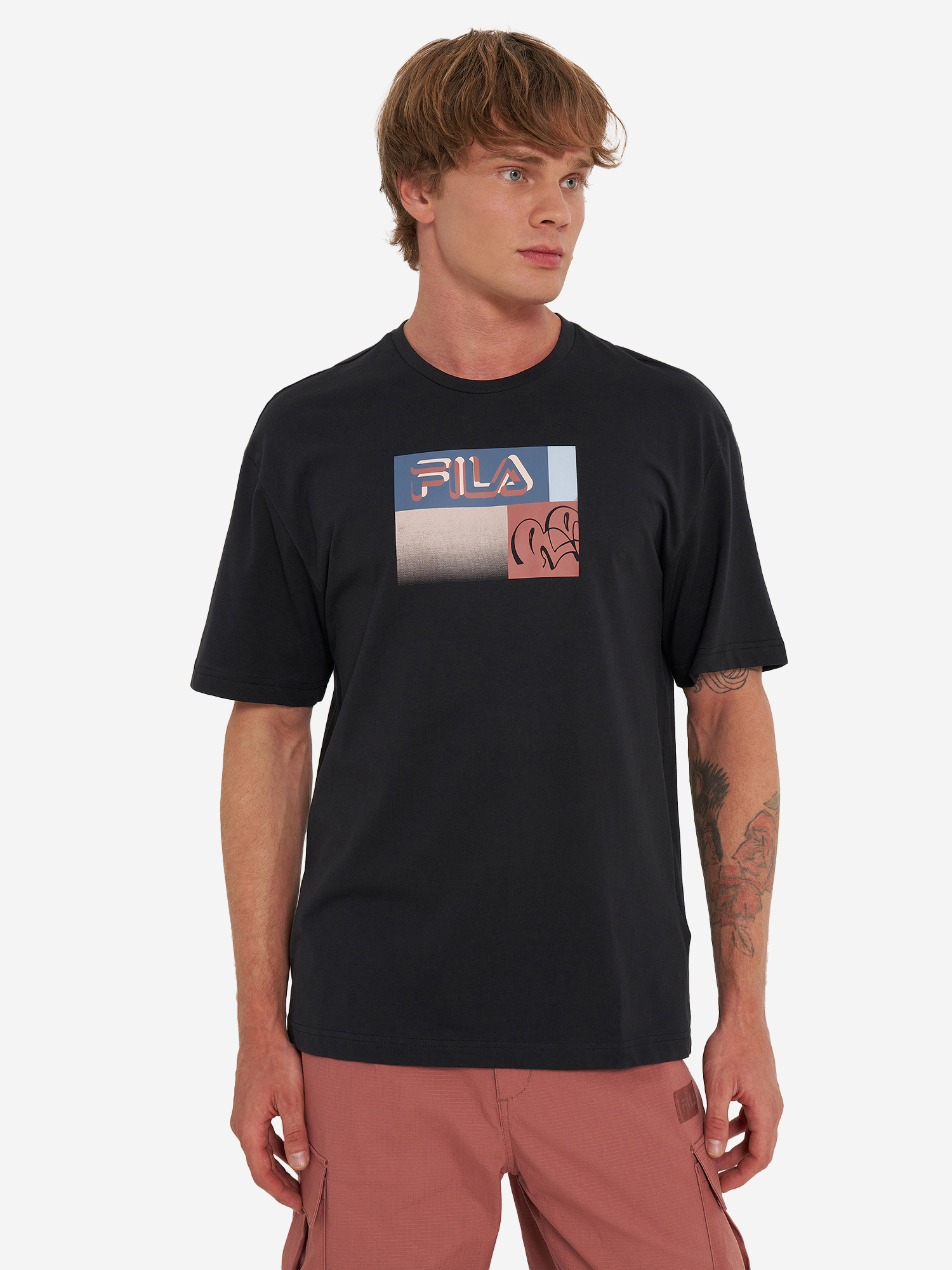 фото Футболка мужская fila, черный