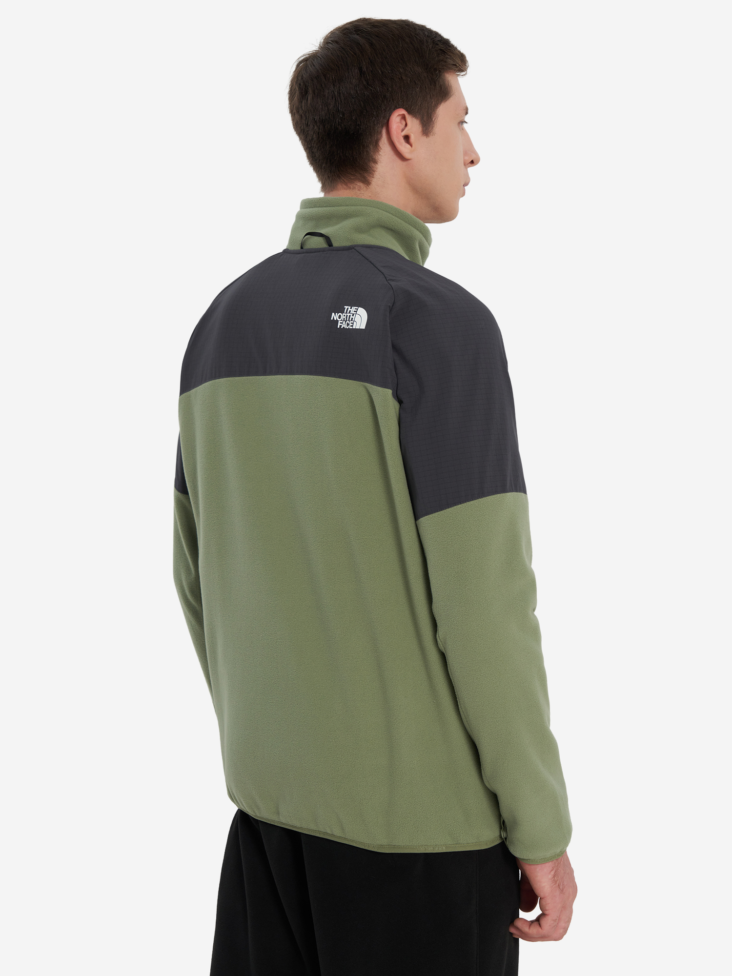 фото Толстовка мужская the north face glacier heavyweight, зеленый