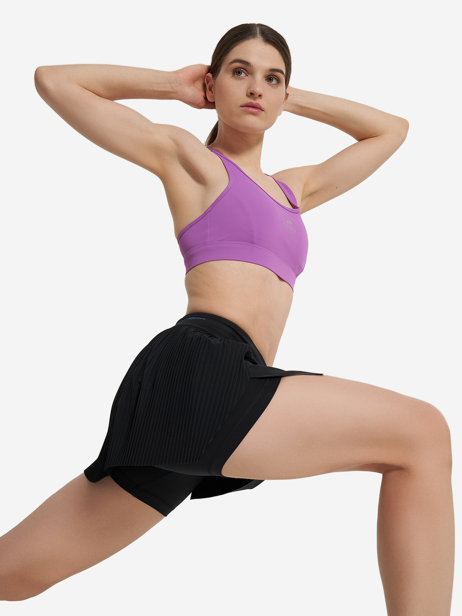 фото Топ бра спортивный demix activemove urban mesh back, фиолетовый