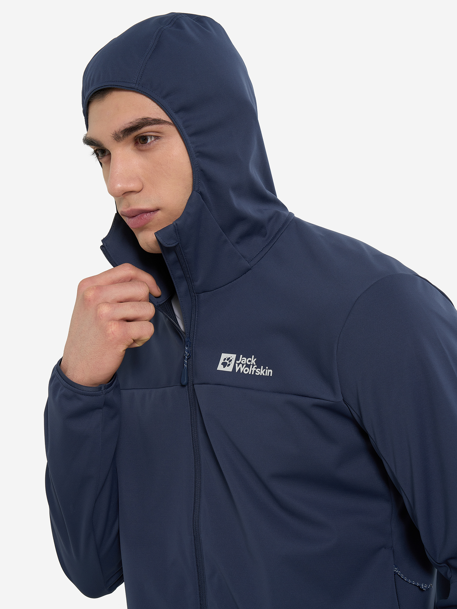 фото Куртка софтшелл мужская jack wolfskin feldberg, синий