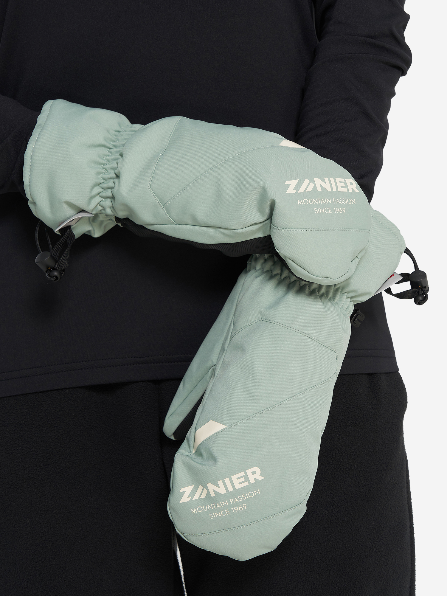 фото Варежки zanier, зеленый